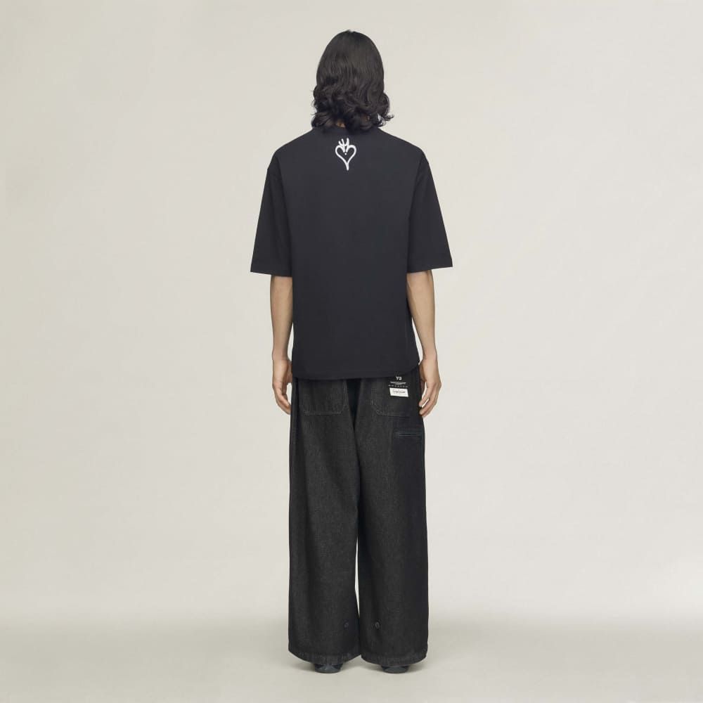 チト グラフィック ショート スリーブ Tシャツ / Y-3 CHITO GRAPHIC SHORT SLEEVE TEE / BLACK [KR1062 -APPA26]