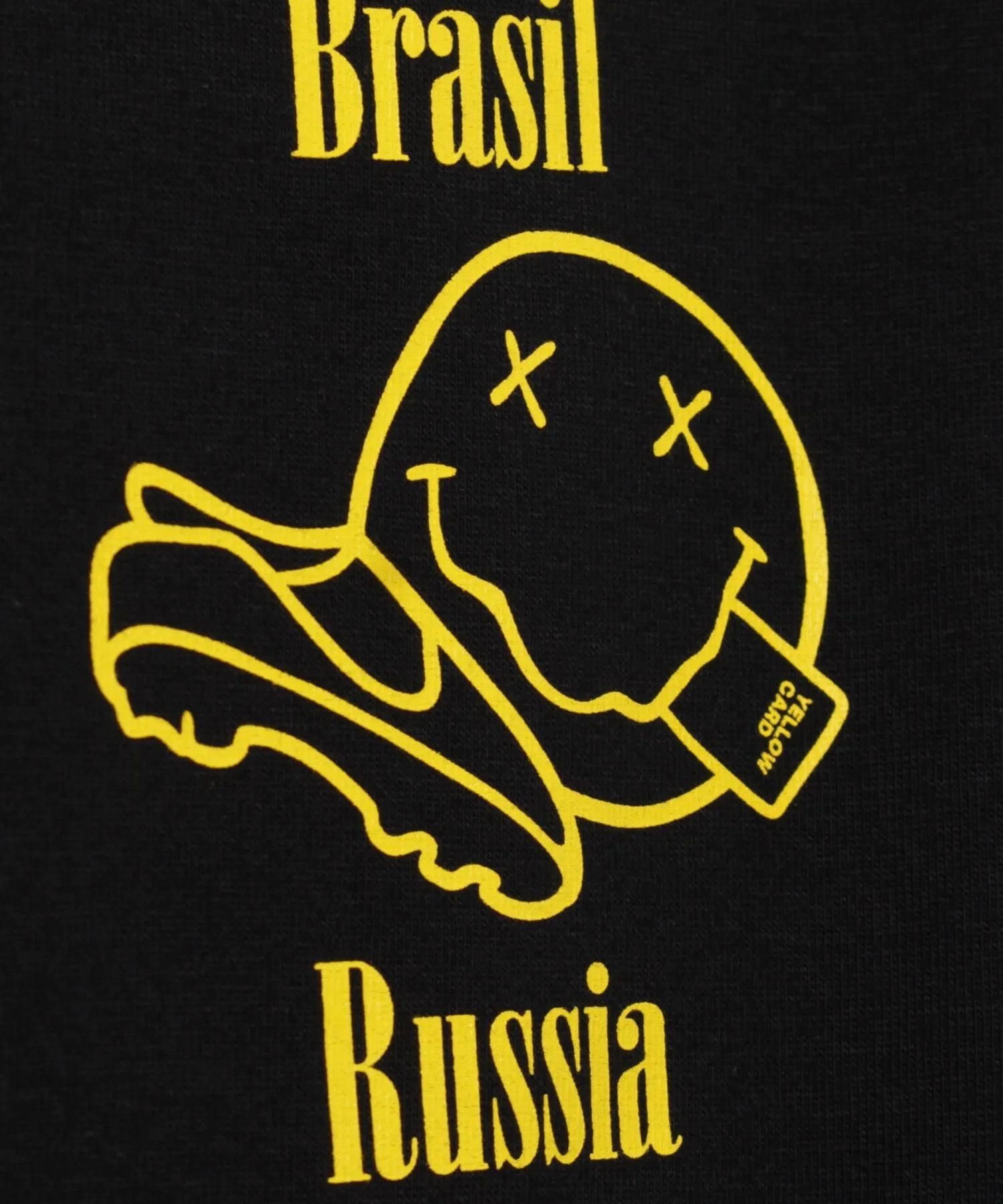 【FOOTBALLITIS】[SMILEY] Tシャツ / BLACK [261321NV]