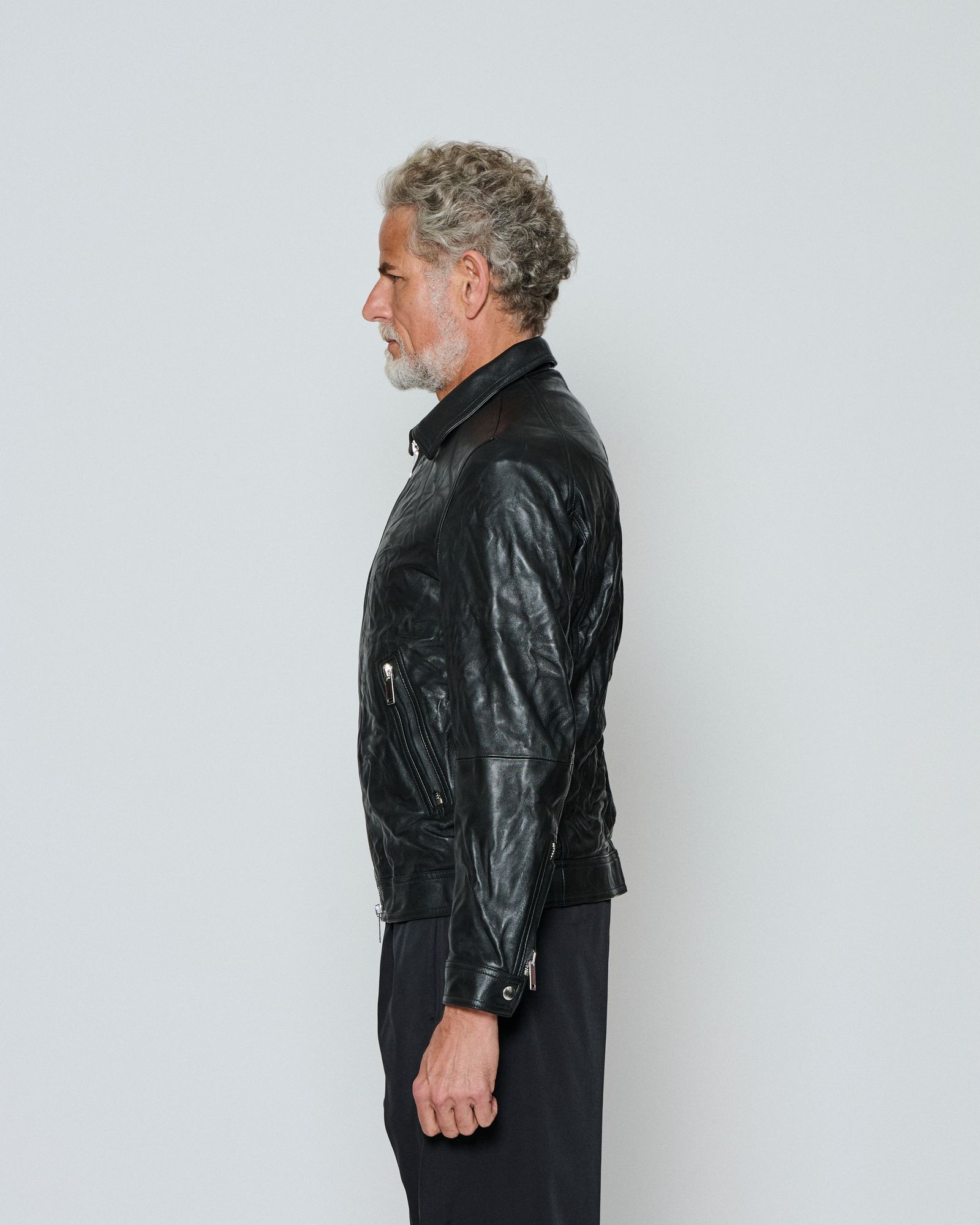 ☆先行予約販売☆ Emmeti x ACANTHUS レザージャケット /  "GIACOMO" Aged Edition  / BLACK 【LM2602】