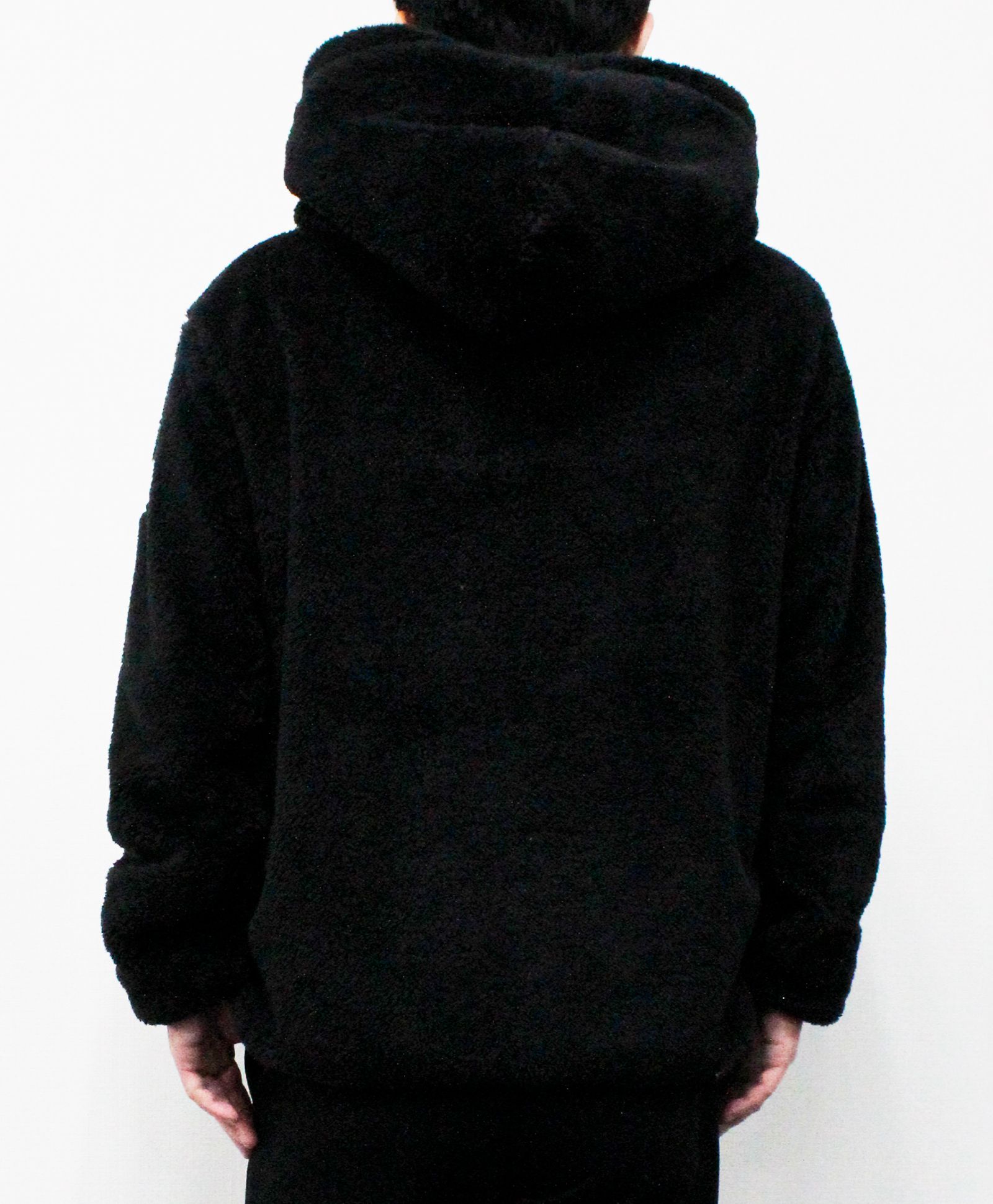 フード付き ボアブルゾン / MENFI /  メンフィ / BLACK [MJXA0212033588]