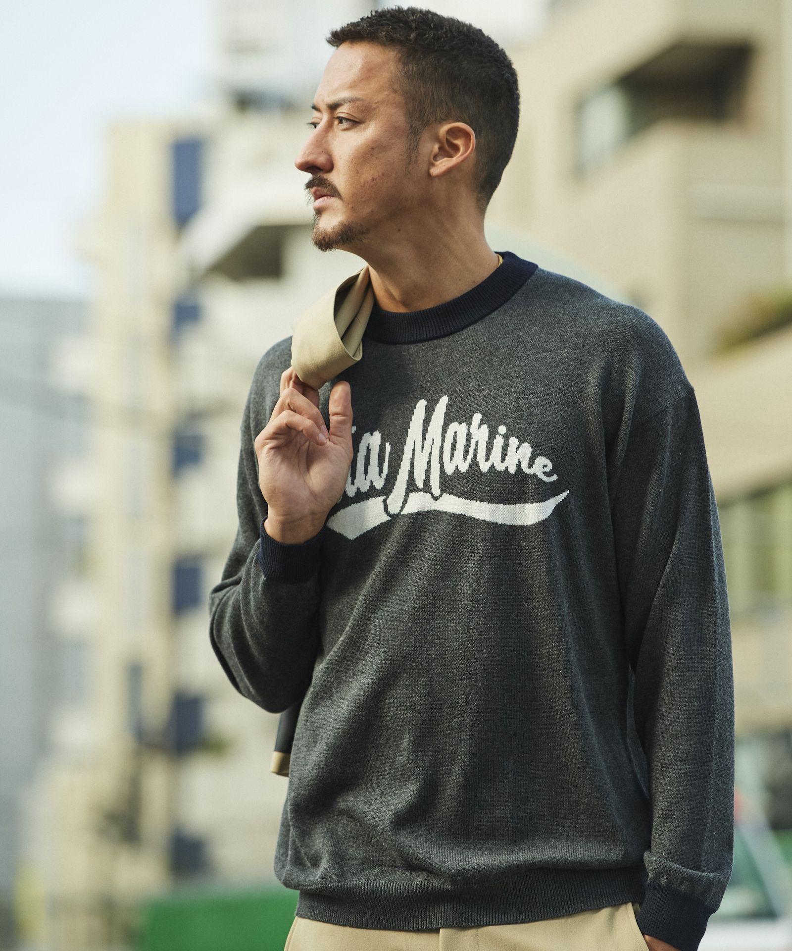 ACANTHUS - ACANTHUS x muta MARINE / muta Logo Sweater / BLACK | femt