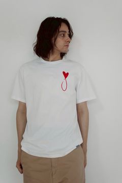 Tシャツ / Tiphanie Big Logo / WHITE x RED
