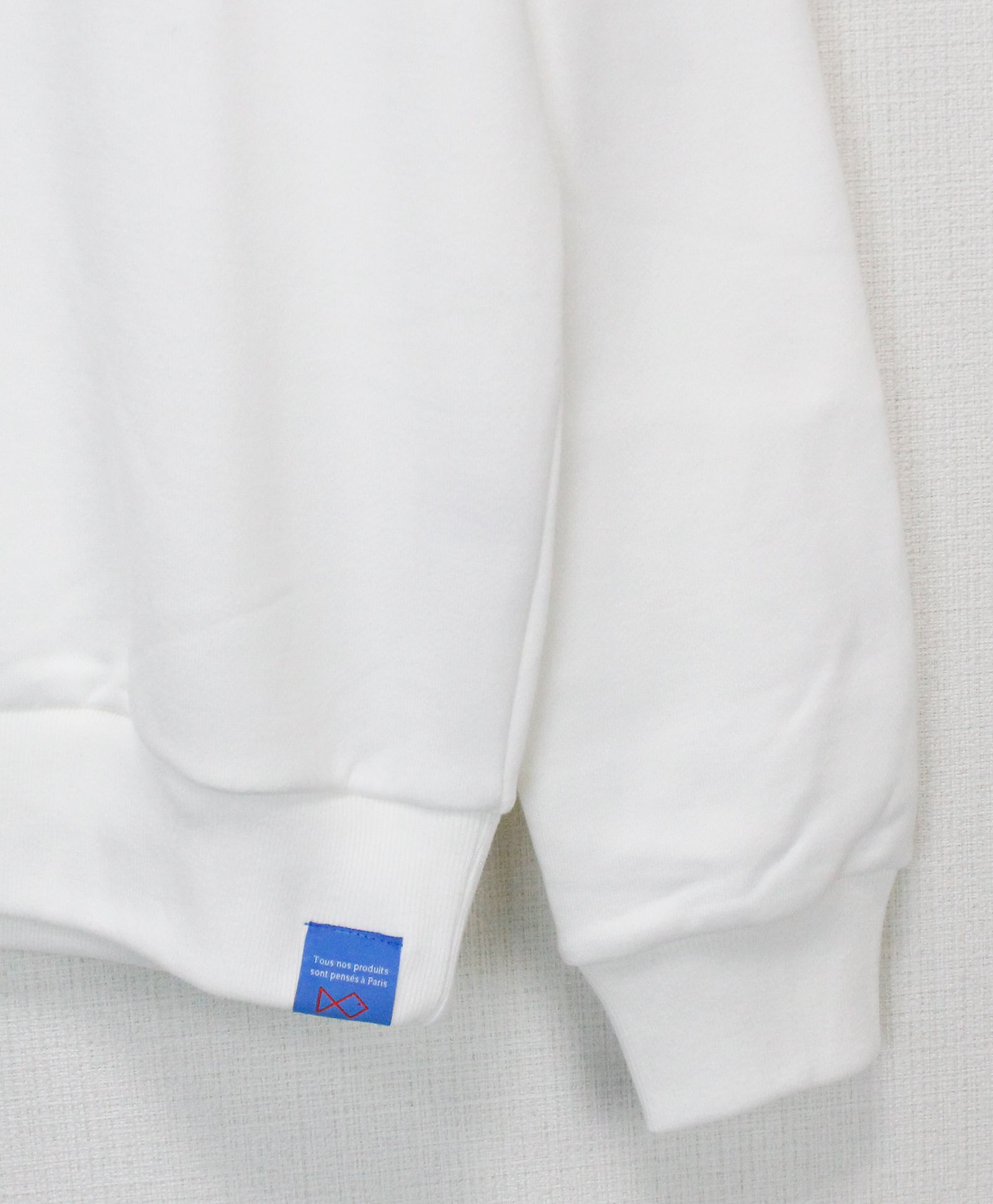 スウェット / Tiphanie Big Logo Sweat / White x Silver
