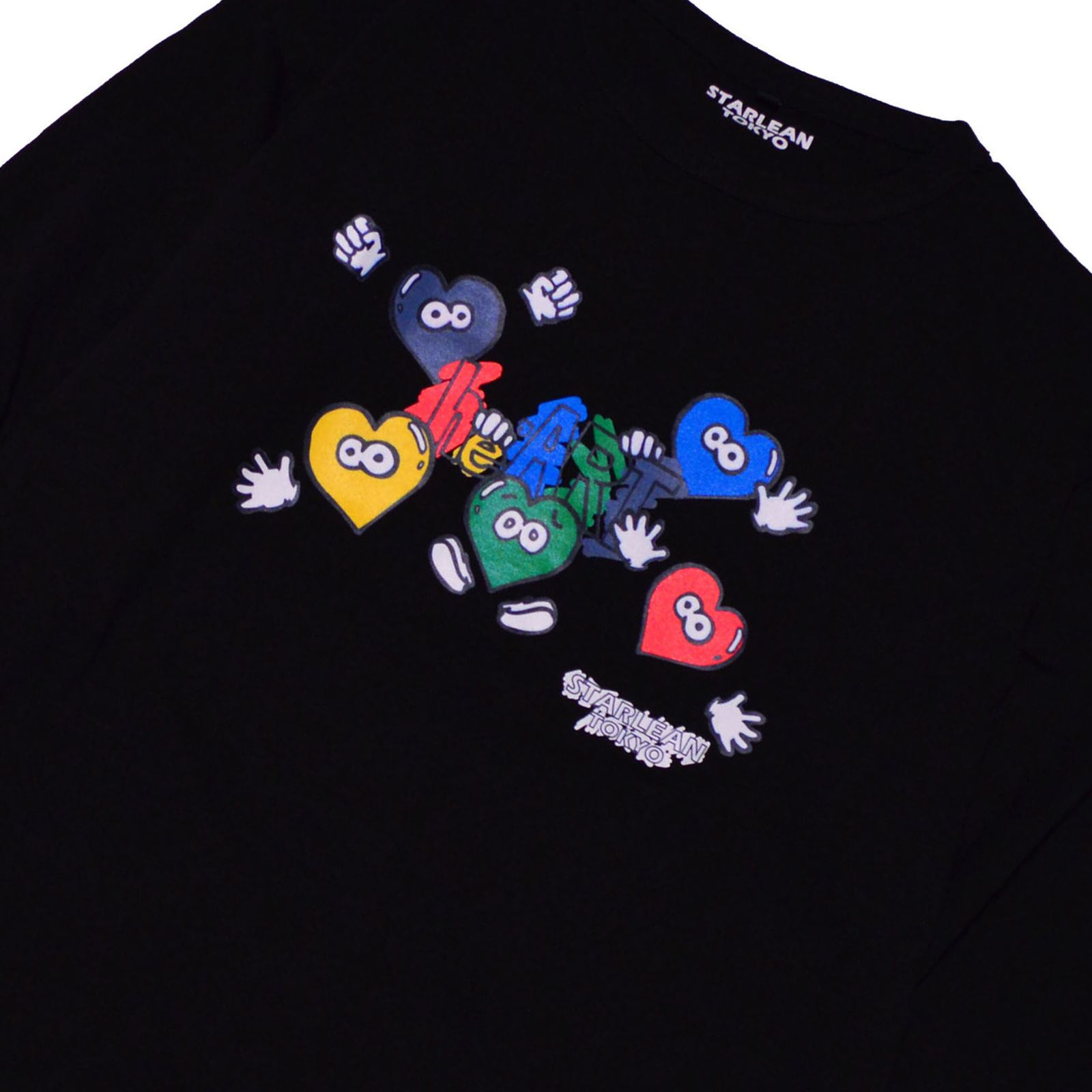 プリントロングTシャツ / HEART LONG T-SHIRT / [SLTN062] BLACK