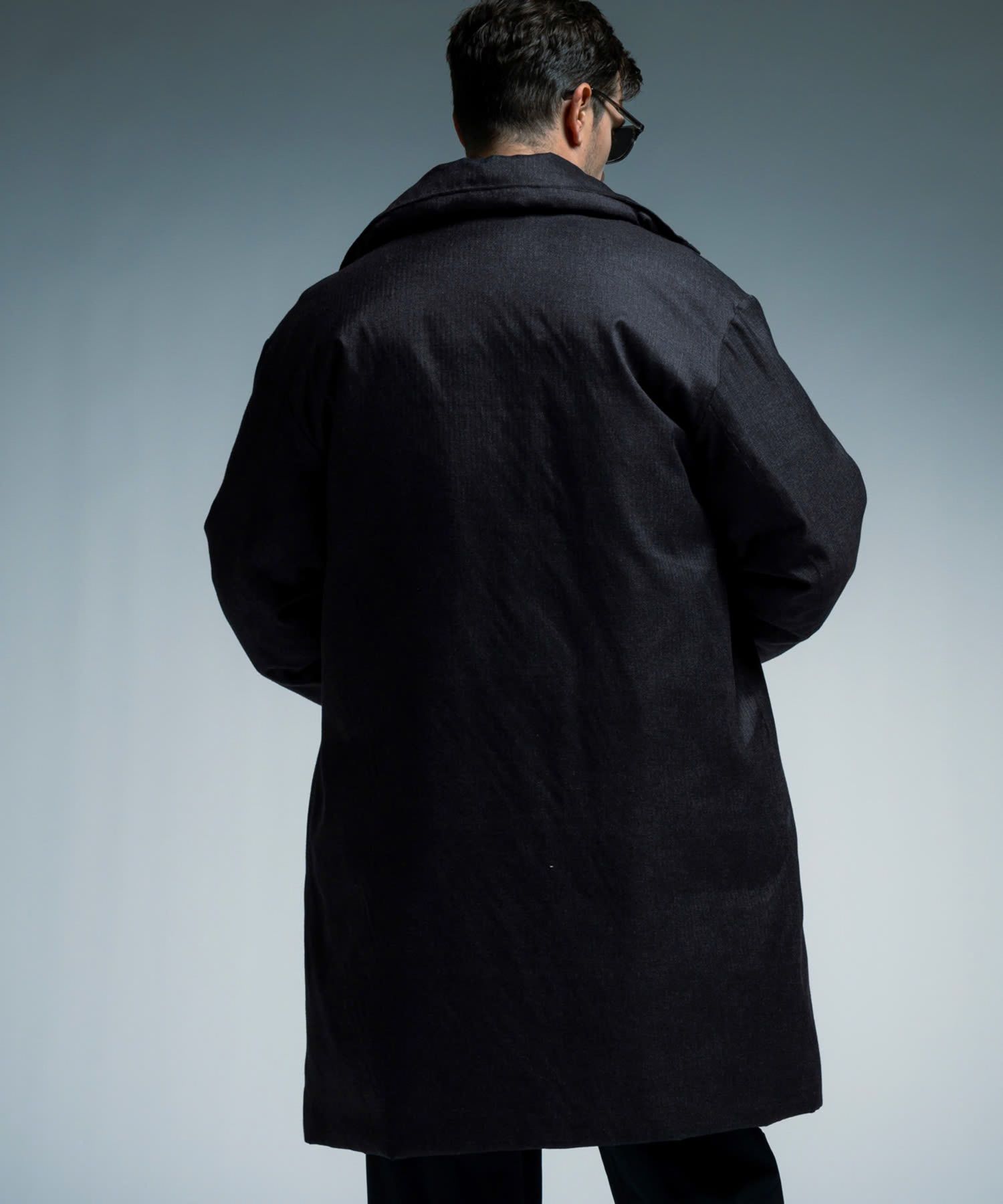 ☆先行予約☆1PIU1UGUALE3 RELAX × +phenix / ウールライクロングダウンコート WINDSTOPPER プロダクト by GORE-TEX LABS /ウィンドストッパー / ゴアテックス  / ブラック【USO-26150】