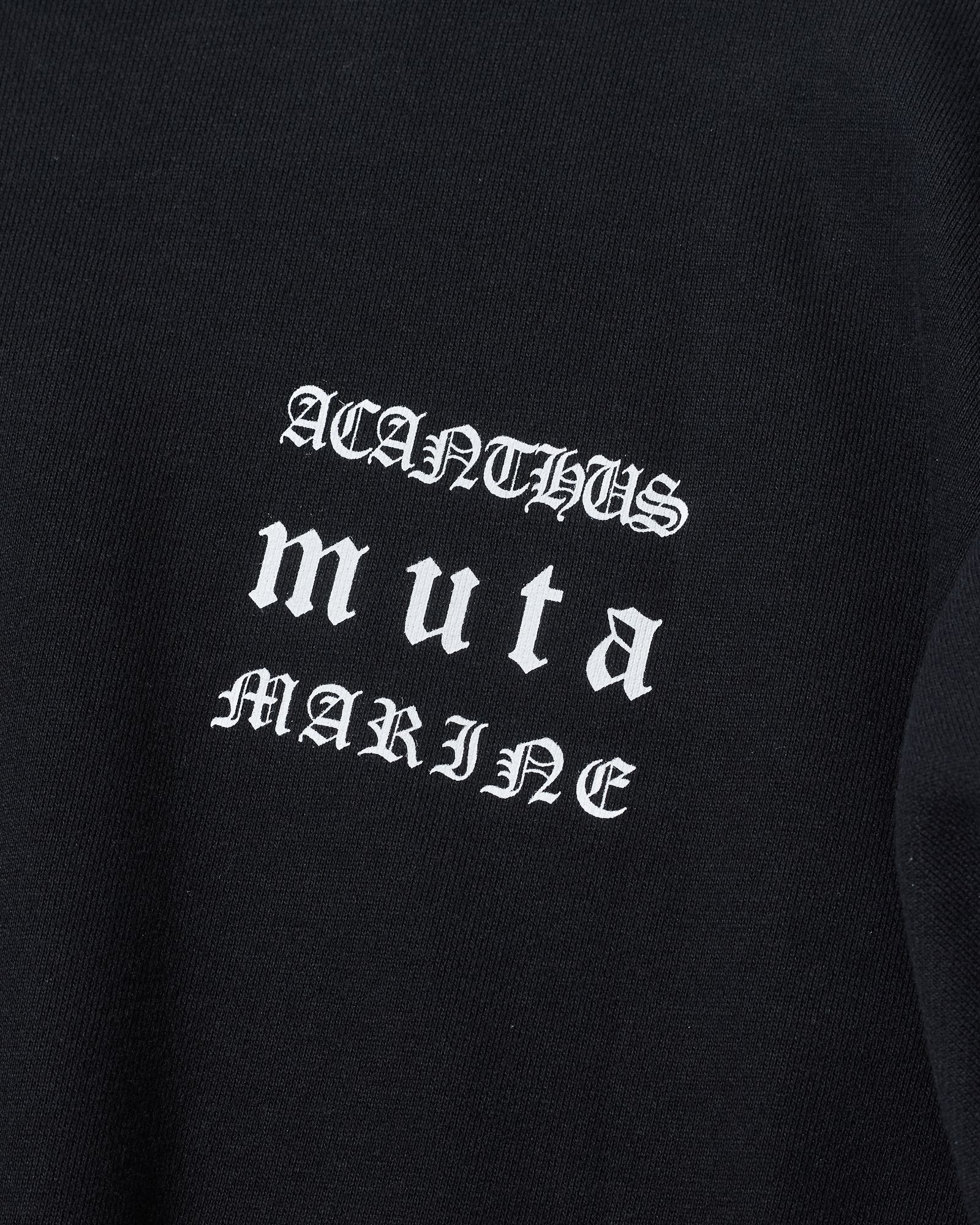 ☆先行予約☆muta MARINE × ACANTHUS  / クルーネックスウェット / Old Logo Crewneck / BLACK 【MA2632】