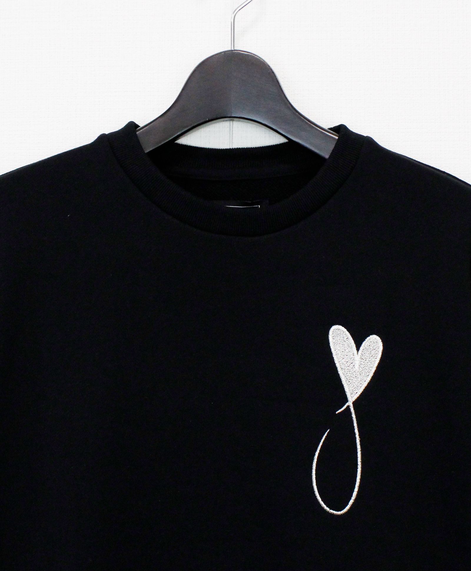 スウェット / Tiphanie Big Logo Sweat / Black x Silver