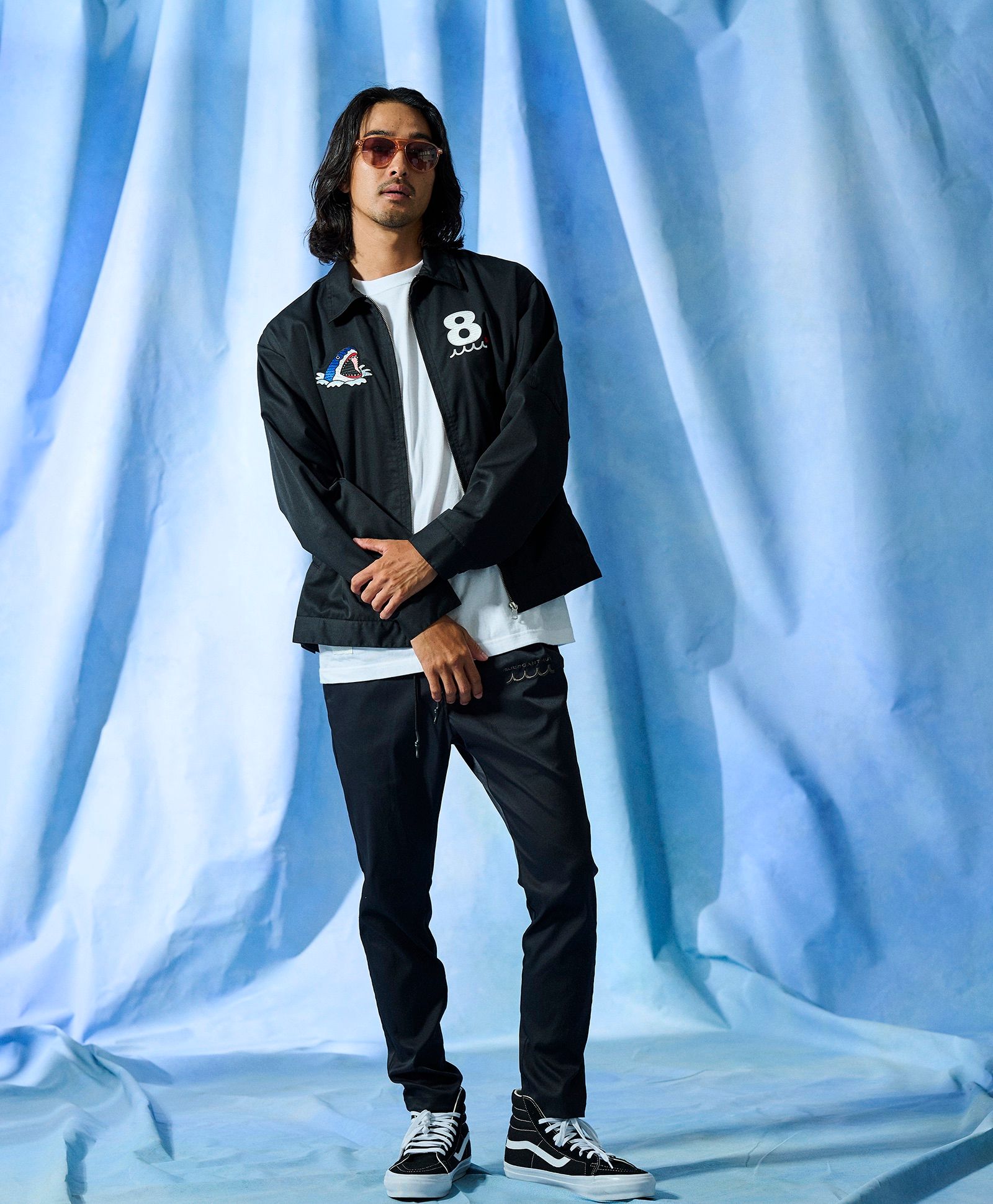 ☆先行予約☆muta MARINE × ACANTHUS  / スーベニアジャケット /  Souvenir Jacket / BLACK【MA2701】