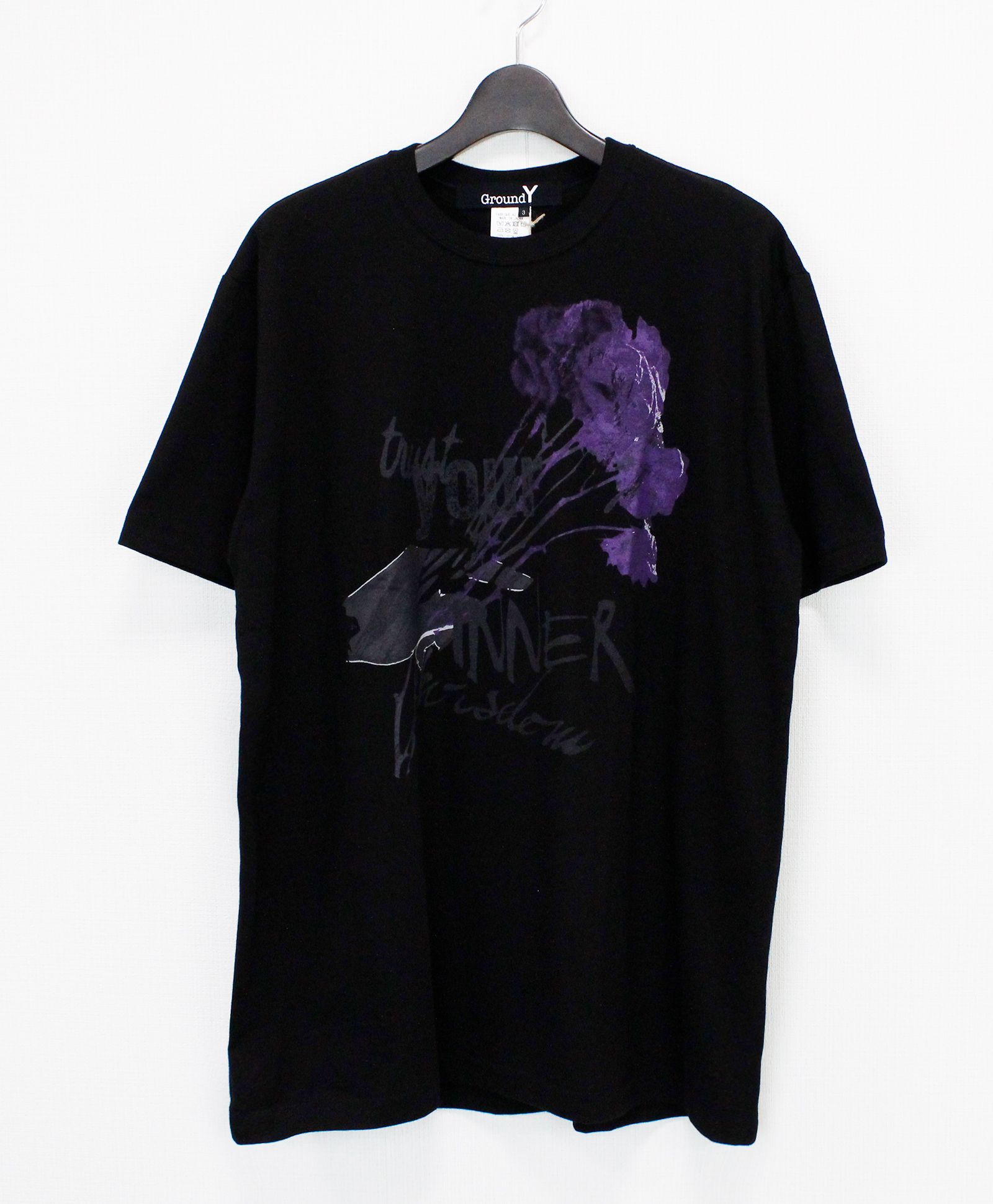 JERSEY ROSE AND HANDS T-SHIRT / BLACK [GK-T78-070-2]