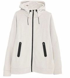 止水ジップパーカー / ホワイト【341027】