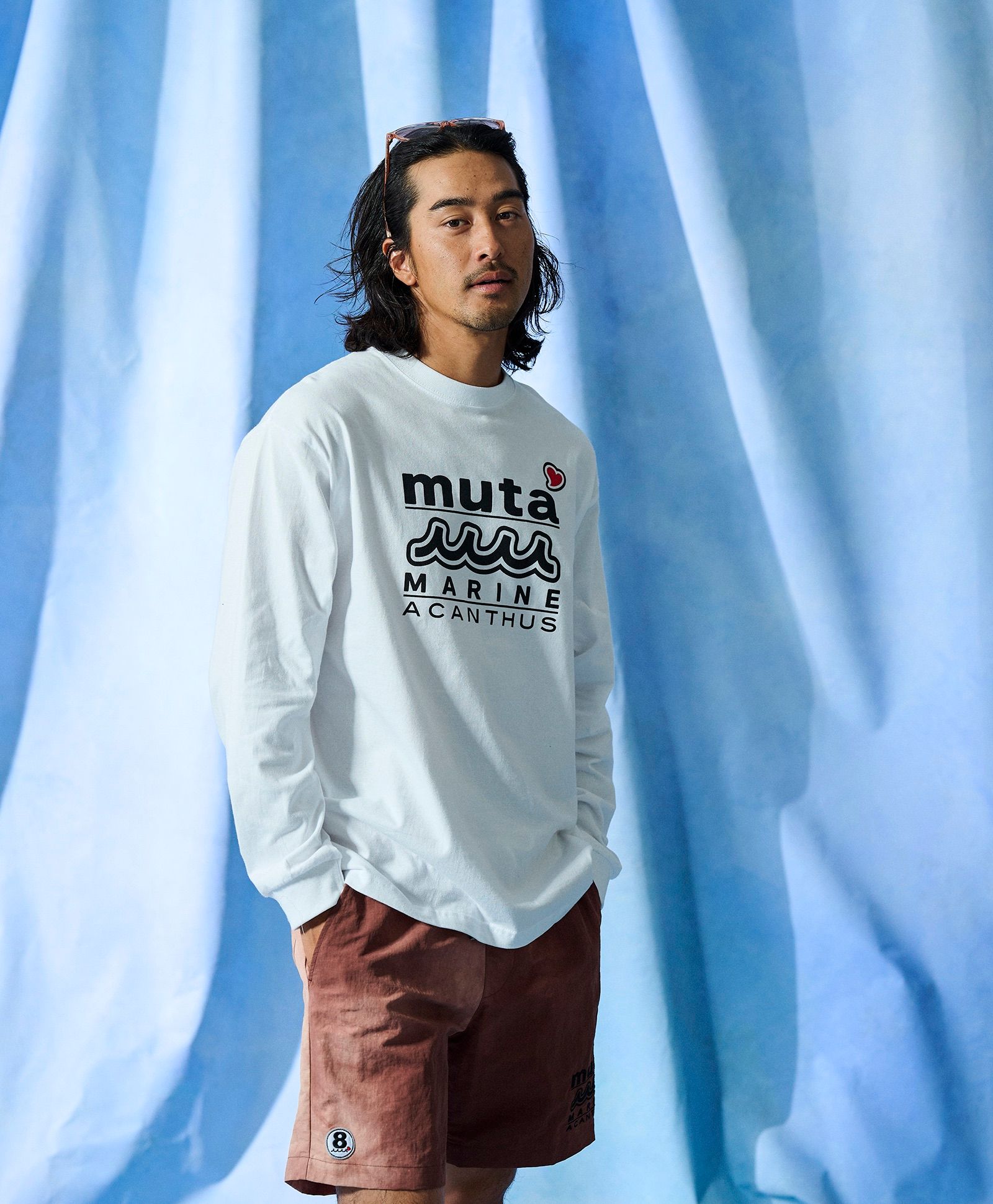 muta - ☆先行予約☆muta MARINE × ACANTHUS / Wネームロゴショーツ