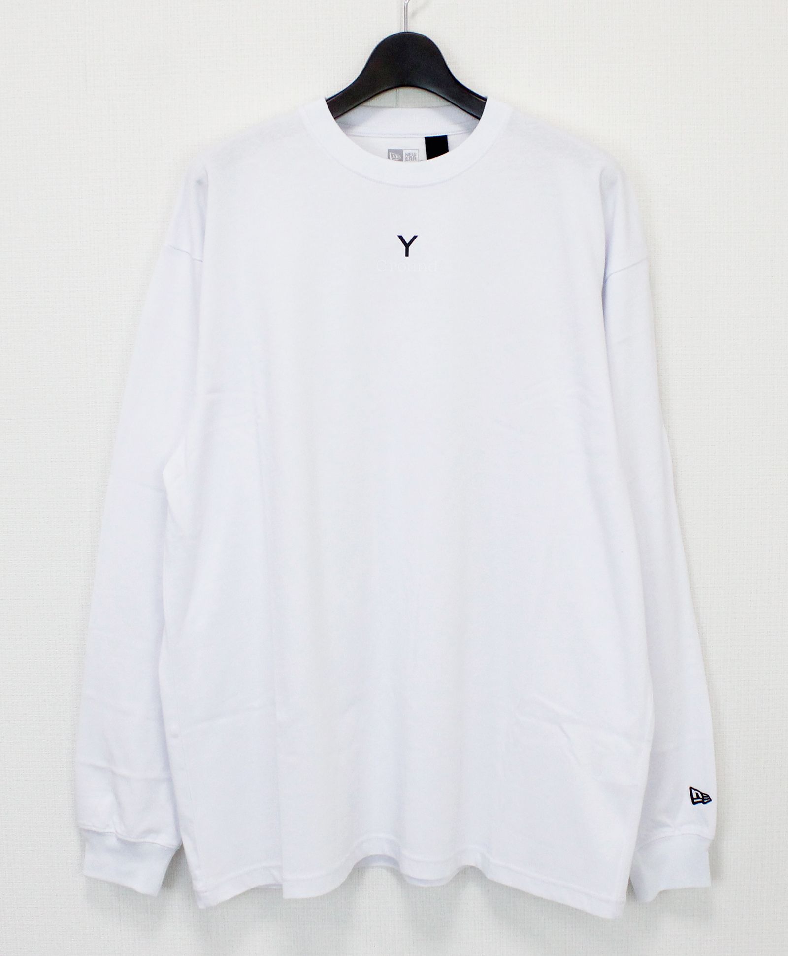 Ground Y×NEWERA(R) L/S TEE / WHITE [GL-T90-081-1]