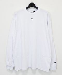 Ground Y×NEWERA(R) L/S TEE / WHITE [GL-T90-081-1]