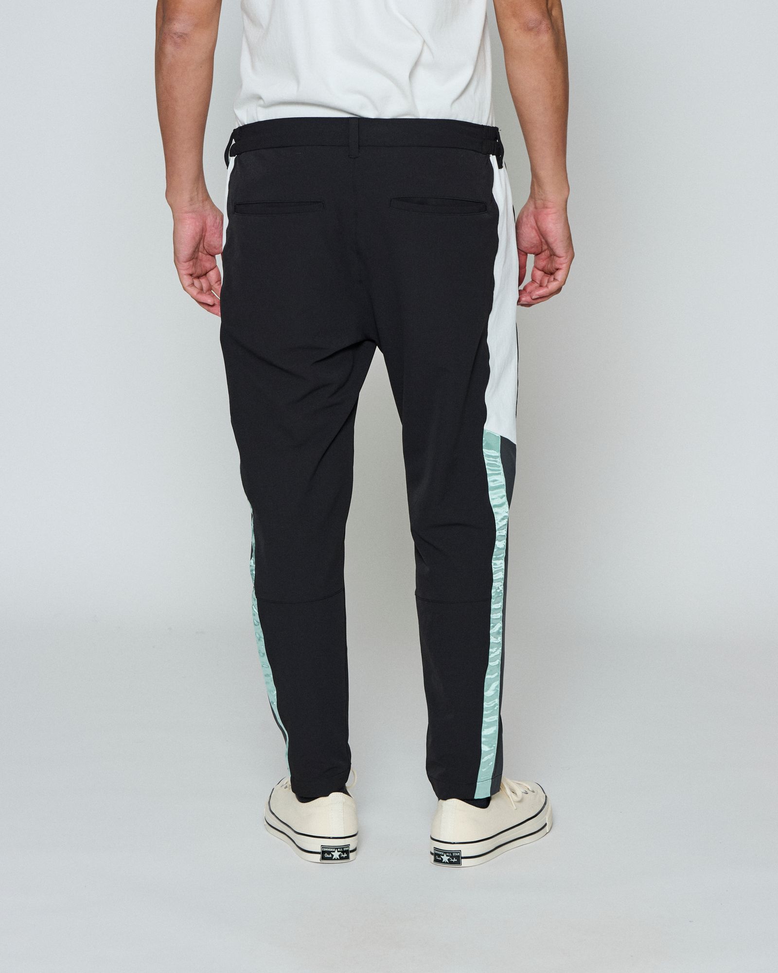 ☆先行予約☆ muta MARINE × ACANTHUS / スイートエクストラロゴラインパンツ / Sweet Extra Logo Line Pants / BLACK 【MA2699】