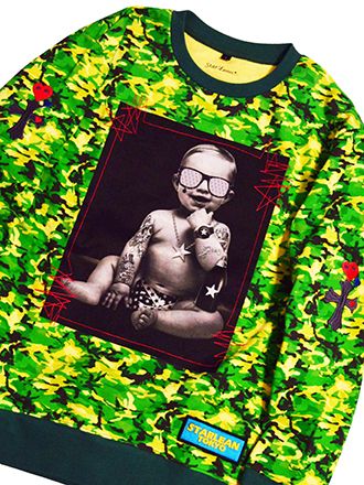 スウェット 3D CROSS HEART BABY SWEAT CAMO