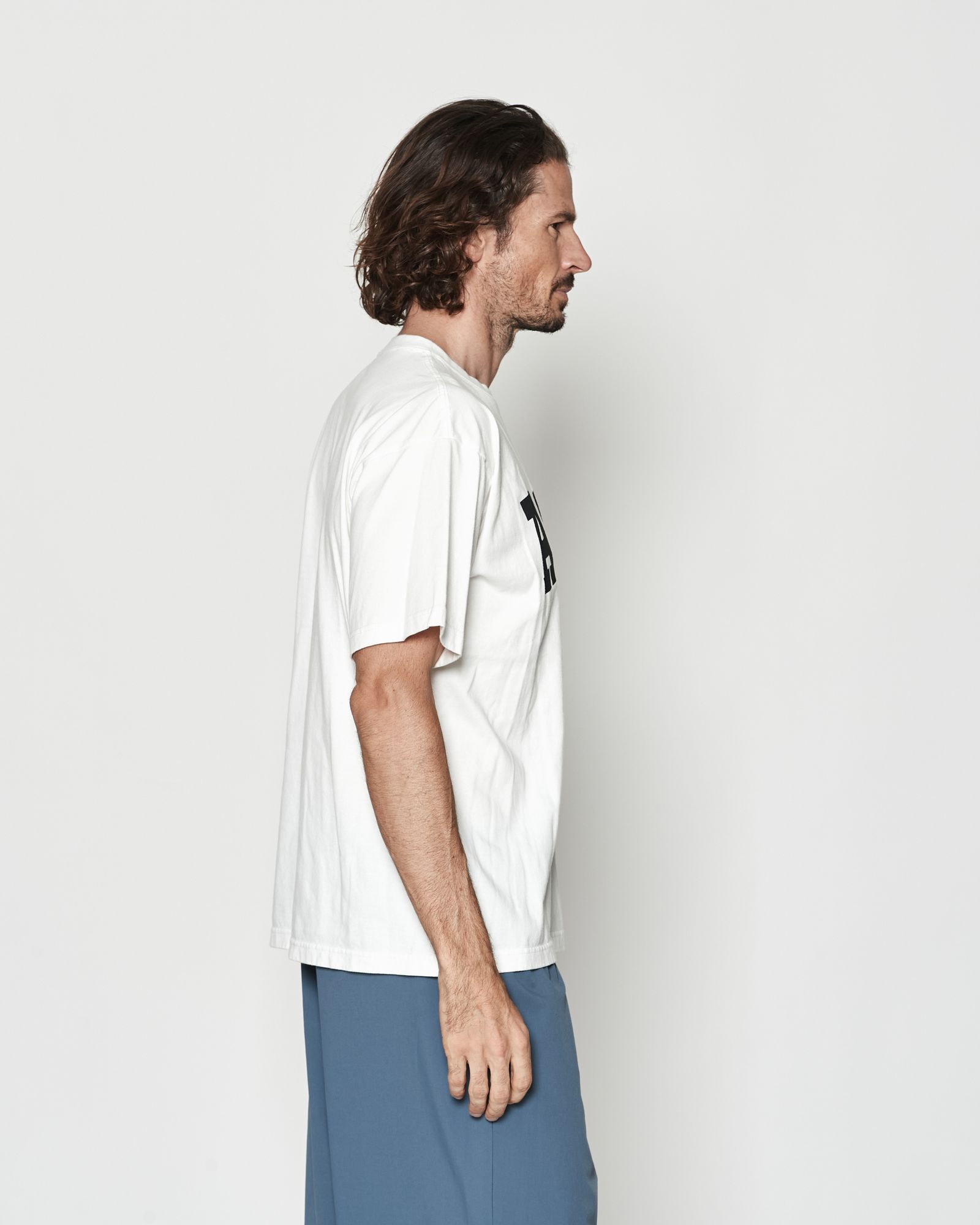 ☆先行予約☆ カレッジロゴTシャツ  /  Aging College Logo Tee / WHITE【CT2601】