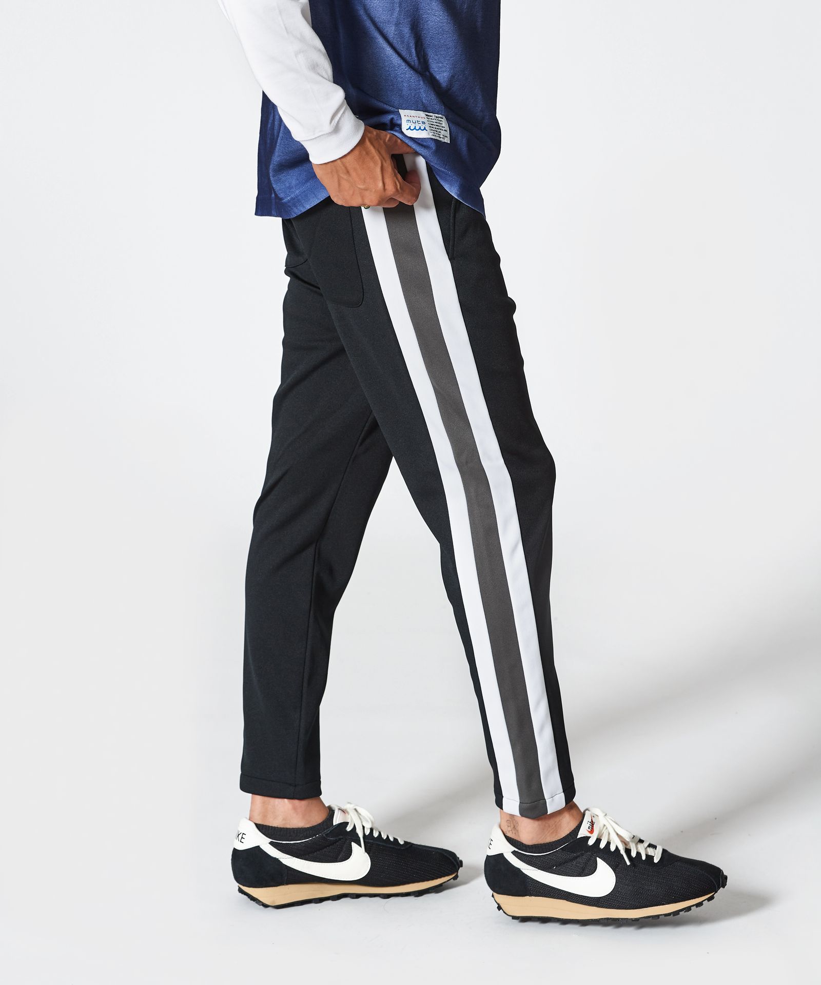 ACANTHUS × muta MARINE / muta Track Pants / トラックパンツ / BLACK 【MA2406】