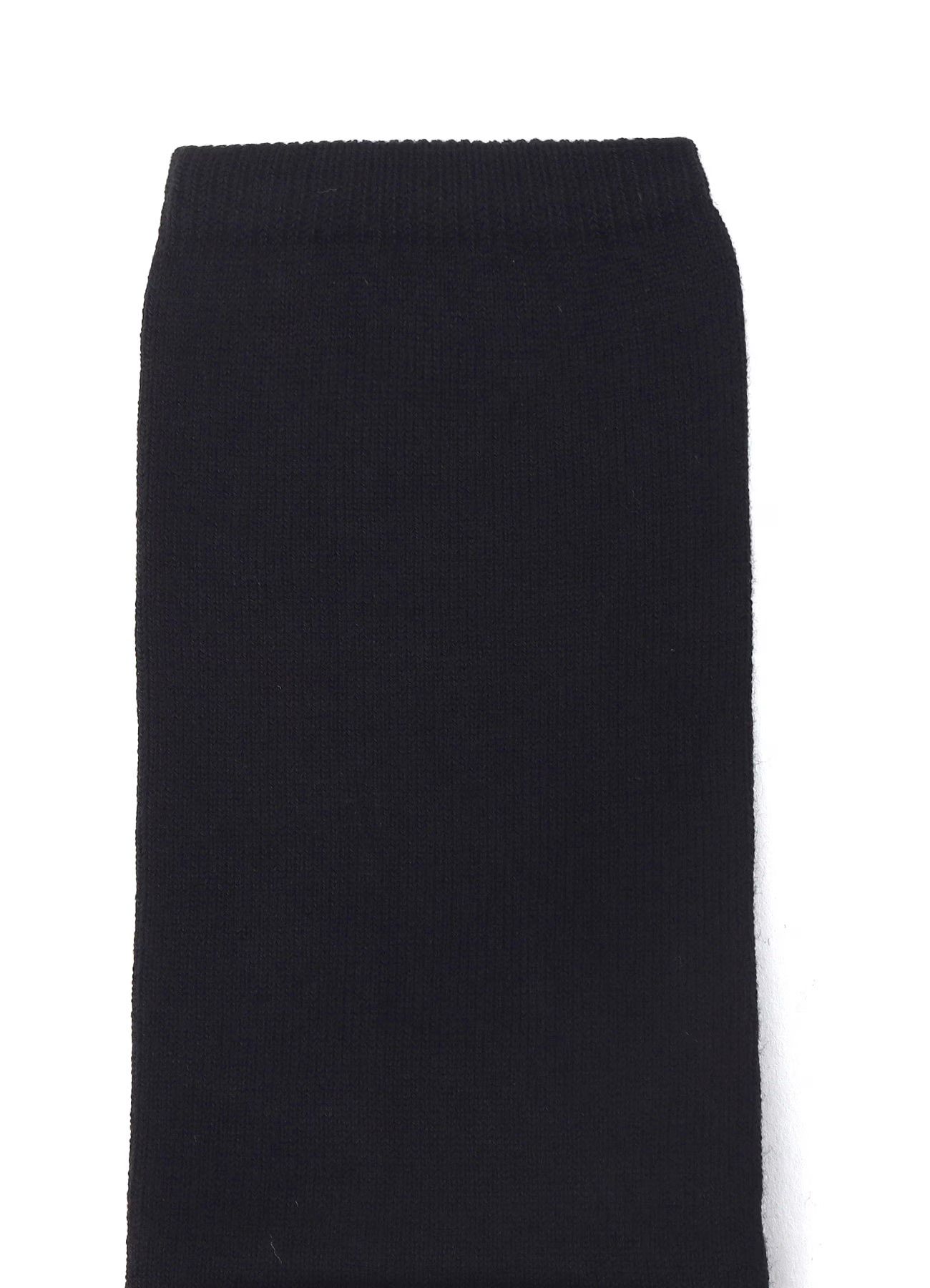 WOOL COTTON TWO TONE TUBE SOCKS / ツートンカラーチューブソックス / ブラック [GL-M01-052-1-02]