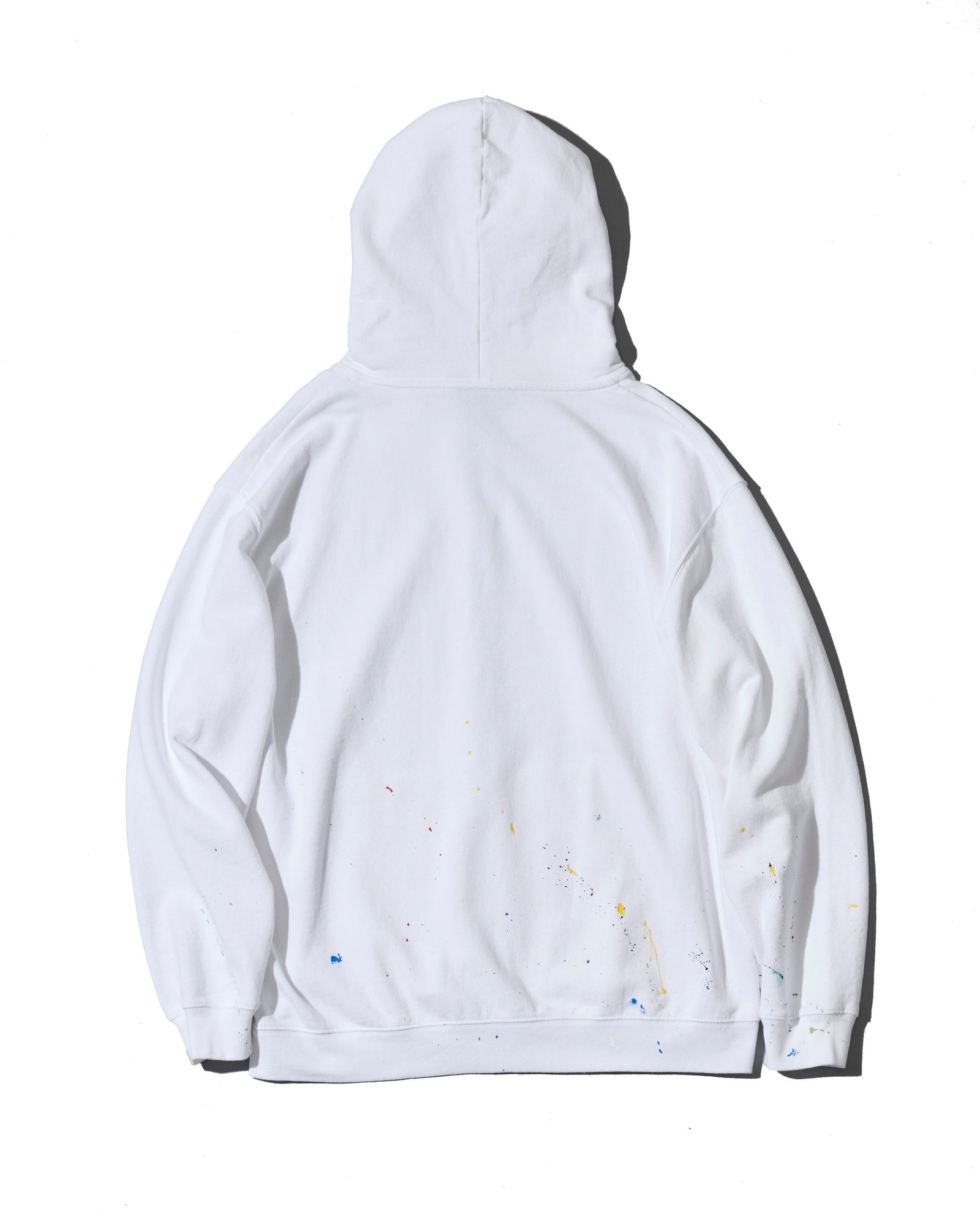 ☆先行予約☆ ヴィンテージ スプラッシュ ジップアップ パーカー  /  Vintage Wash Splash Zip-up Hooded Sweatshirt / WHITE 【HJ2701】