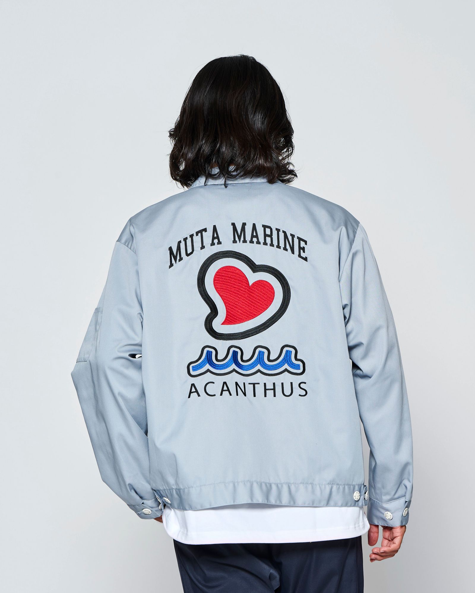 ☆先行予約☆muta MARINE × ACANTHUS  / スーベニアジャケット /  Souvenir Jacket / GREY【MA2701】