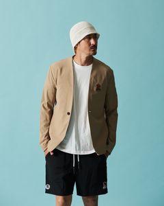 ☆先行予約☆muta MARINE × ACANTHUS / スウィートノーカラージャケット / sweet no collar jacket / BEIGE 【MA2625】