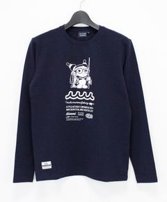 Kuromi × muta MARINE Fishing ストレッチロングスリーブTシャツ / ネイビー [MFMP-434779]