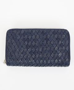 MUTA / ムータ / ガルーシャ・イントレチャートTWIN ZIP長財布 / ネイビー