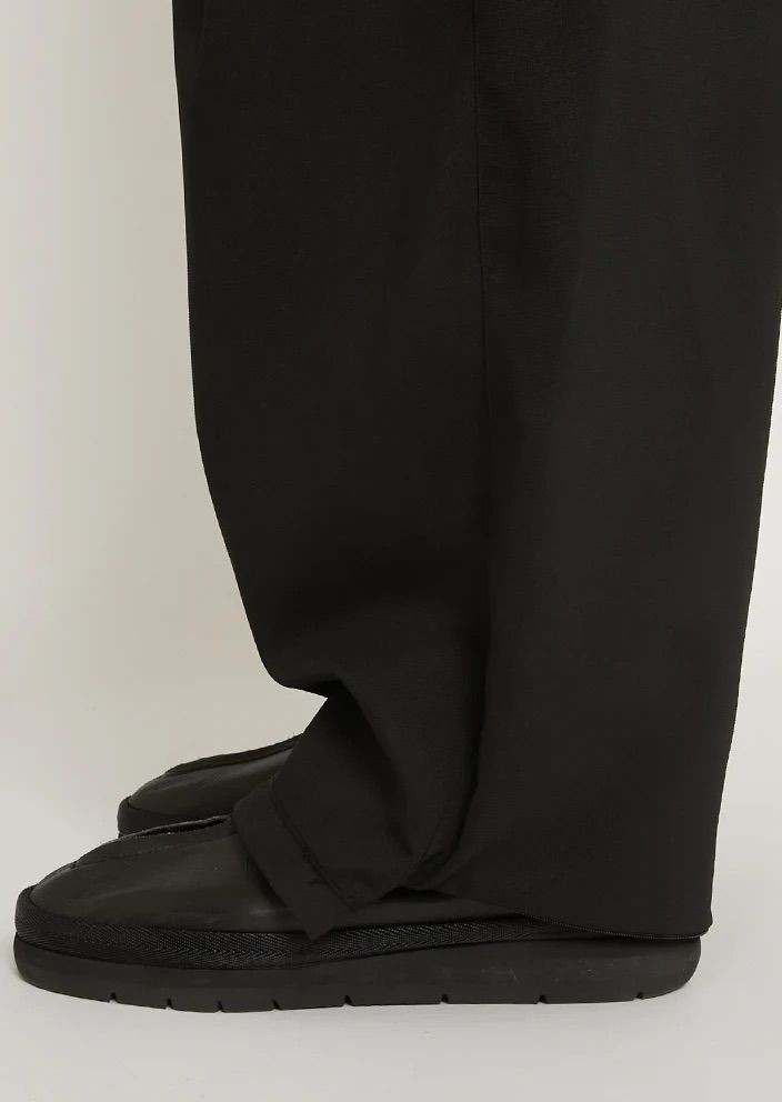 KREVA×GHOST ALMOSTBLACK / WOVEN TWO TUCK NINJA WIDE PANTS / BLACK [KRVGAB-P-1]