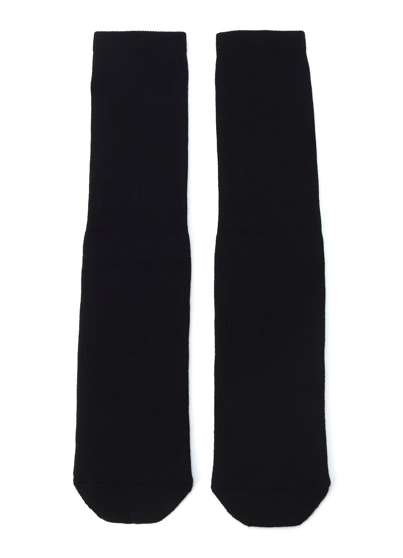 WOOL COTTON Ground Y LOGO TUBE SOCKS / ロゴチューブソックス / ブラック [GL-M02-053-2-02]