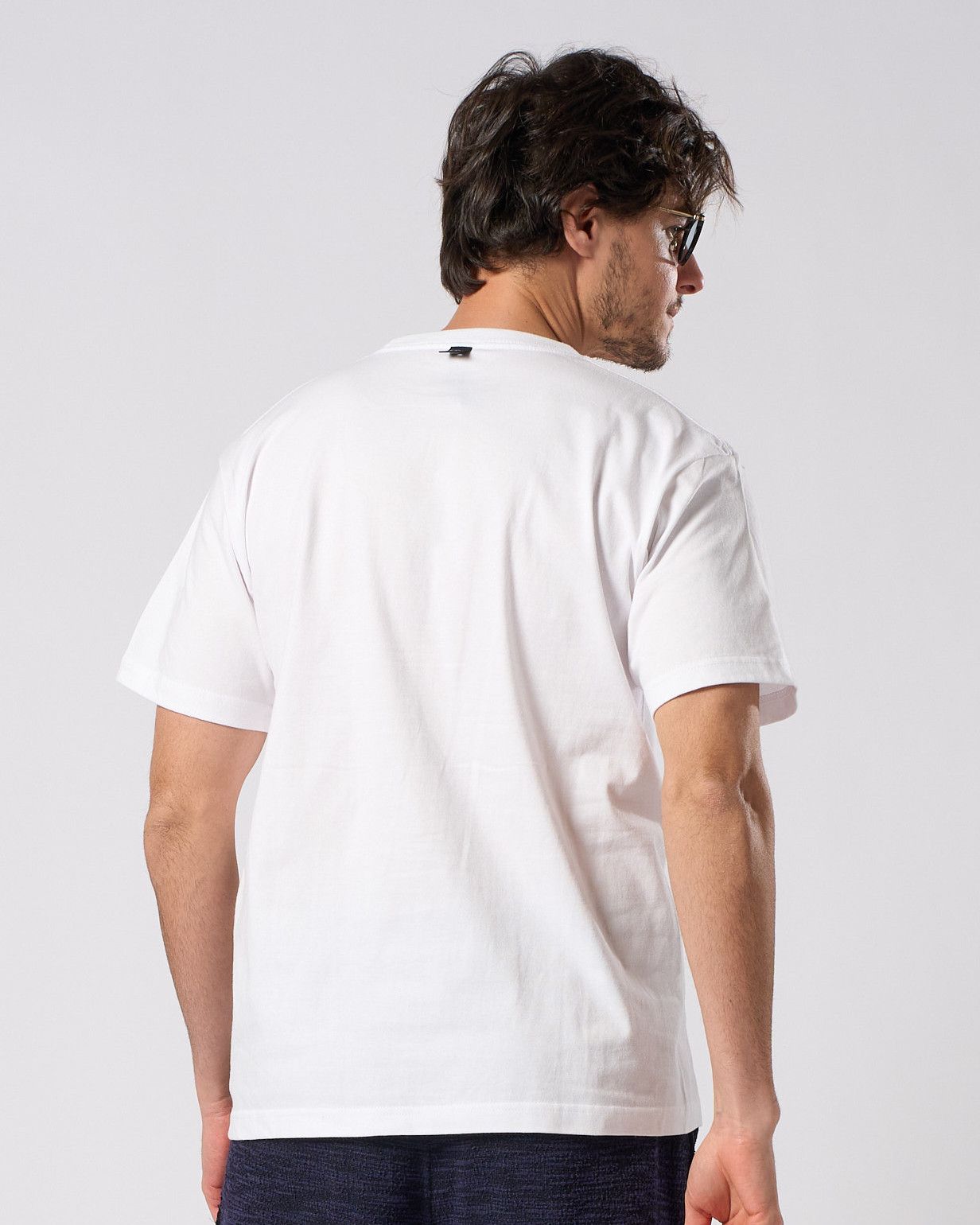 ☆先行予約☆ バンダナ パネル TハートTシャツ / bandana panel heart T / WHITE x BLACK [7402 cj51i]