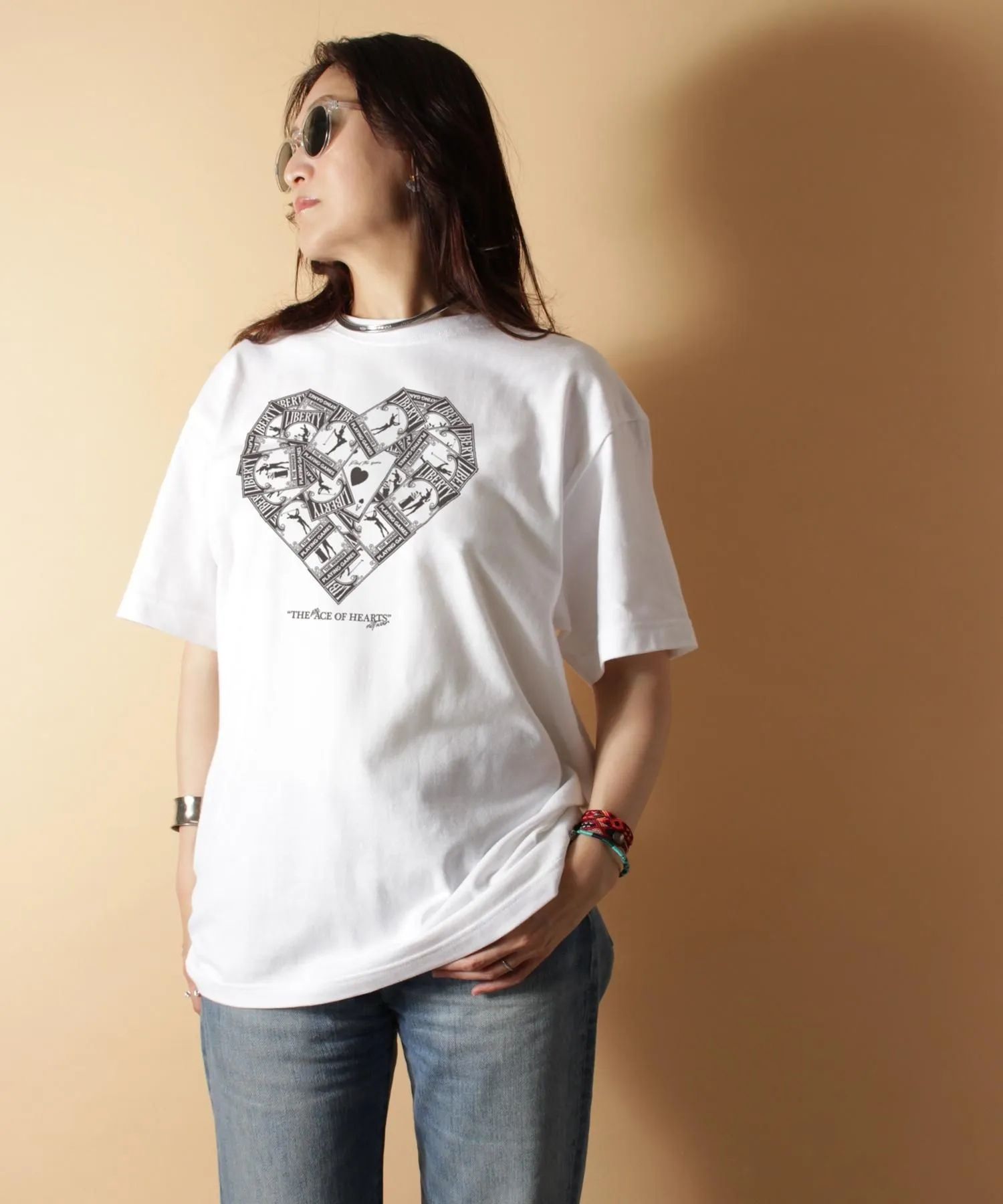 【CITY&TURF】[THE ACE OF HEARTS] Tシャツ / WHITE [251039HA]