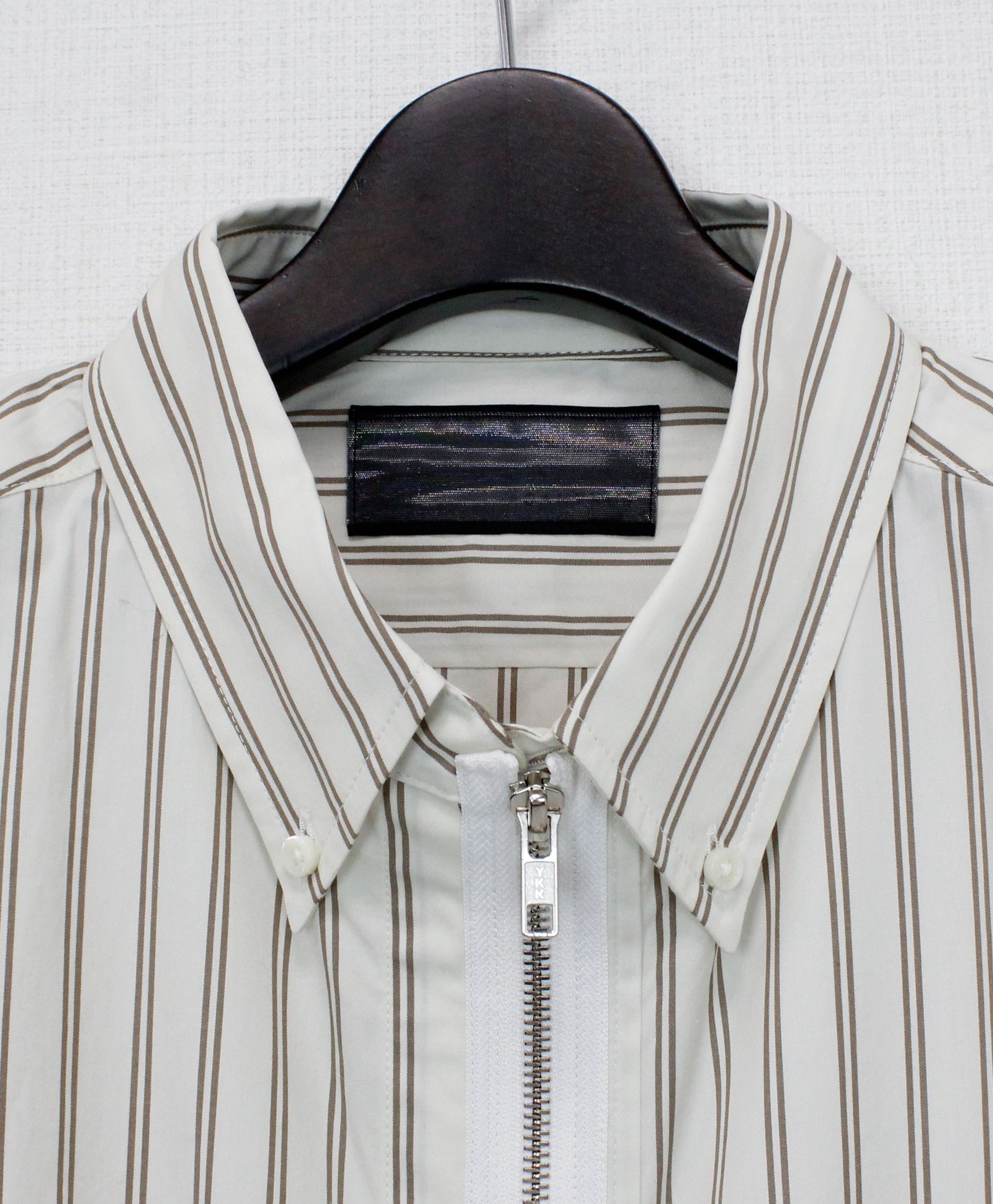 Remake Zip Shirt / リメイク ジップ B.D シャツ / BEIGE【SH2464】