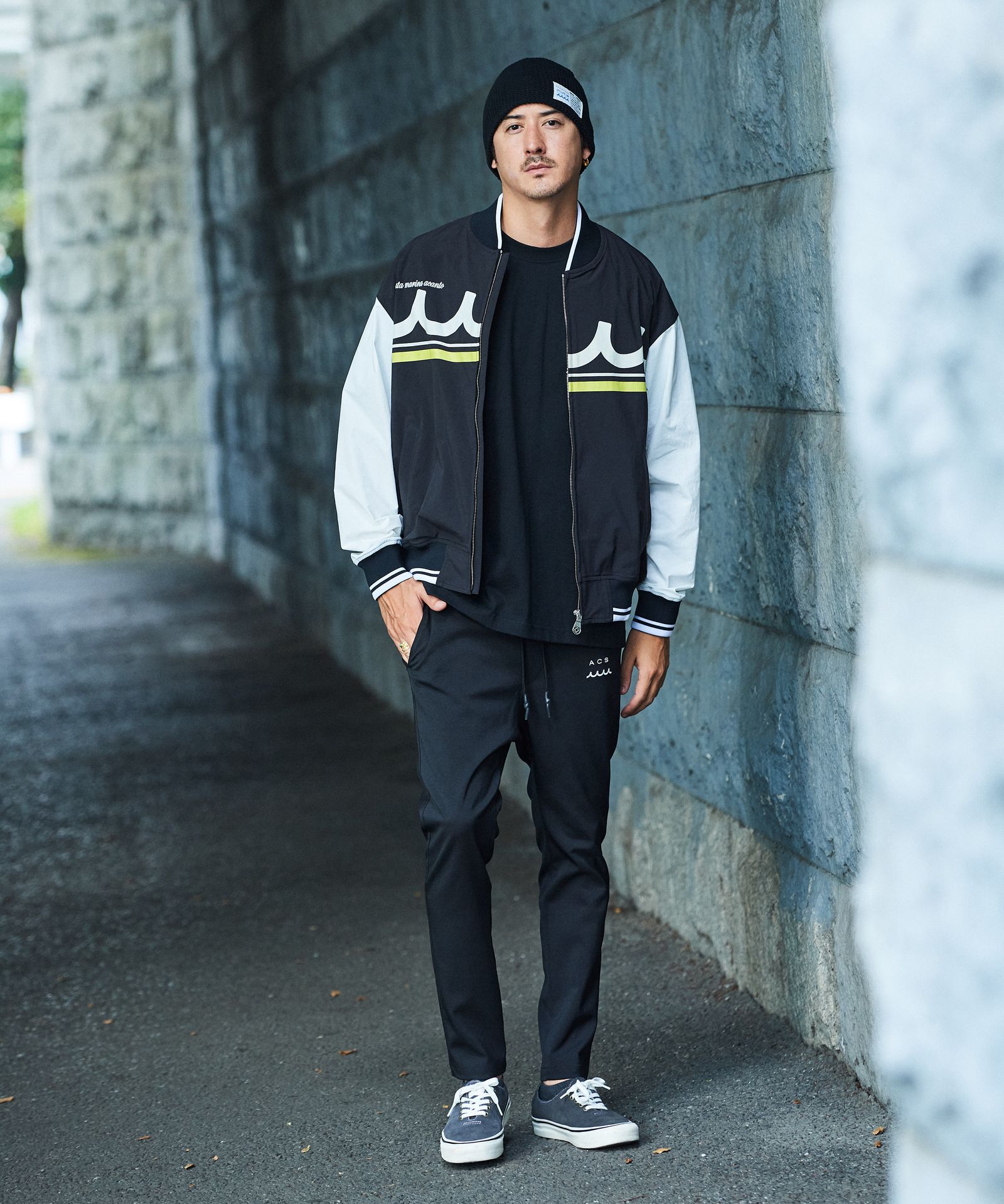 ACANTHUS × muta MARINE / muta MA-1 Jacket / MA-1ジャケット / BLACK 【MA2501】