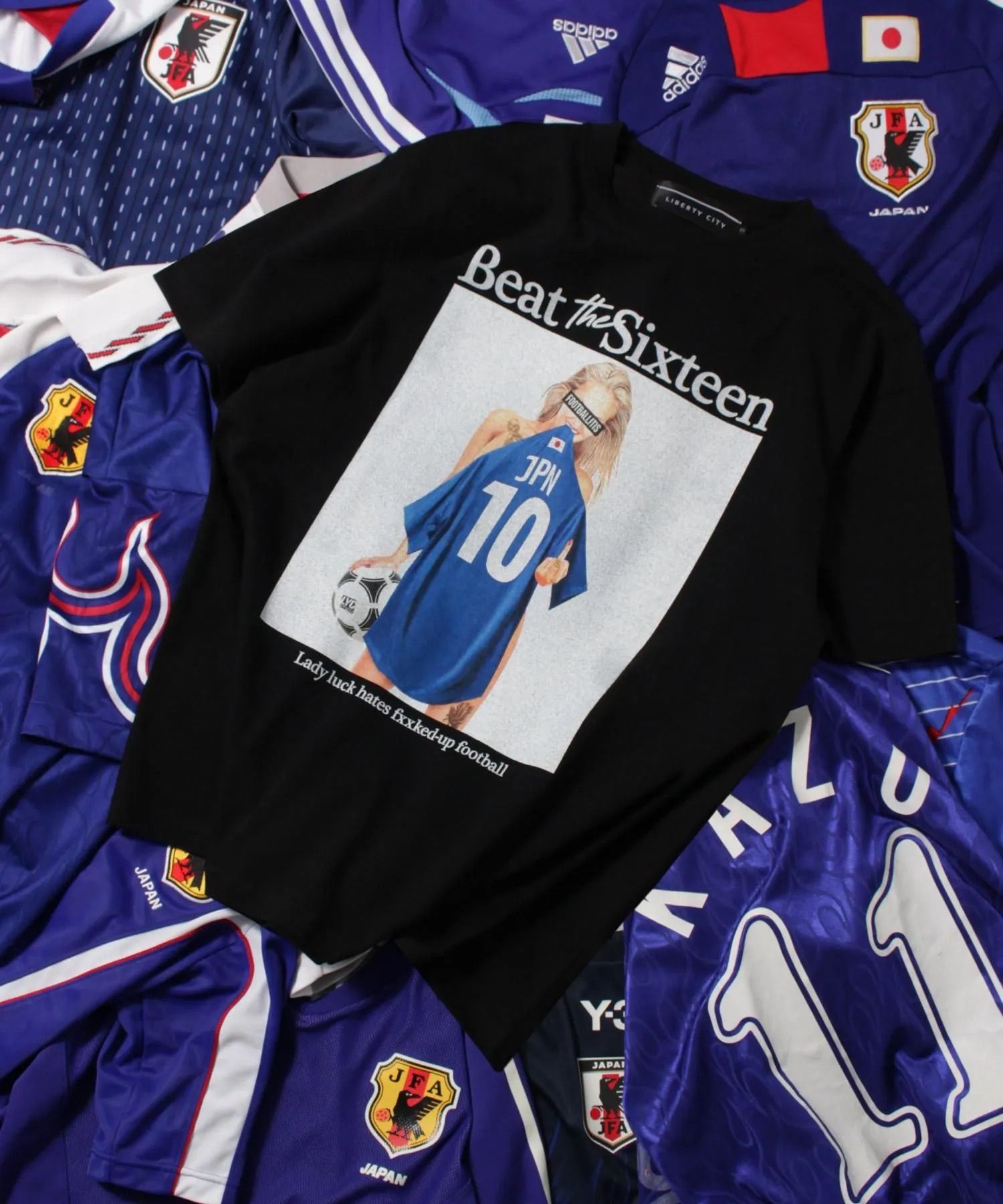 【FOOTBALLITIS】[No.10] Tシャツ / BLACK [261327NT]