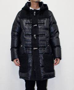 BBR - ダウン×ニット ロングダッフルコート / CHARCOAL [22BB002-218 