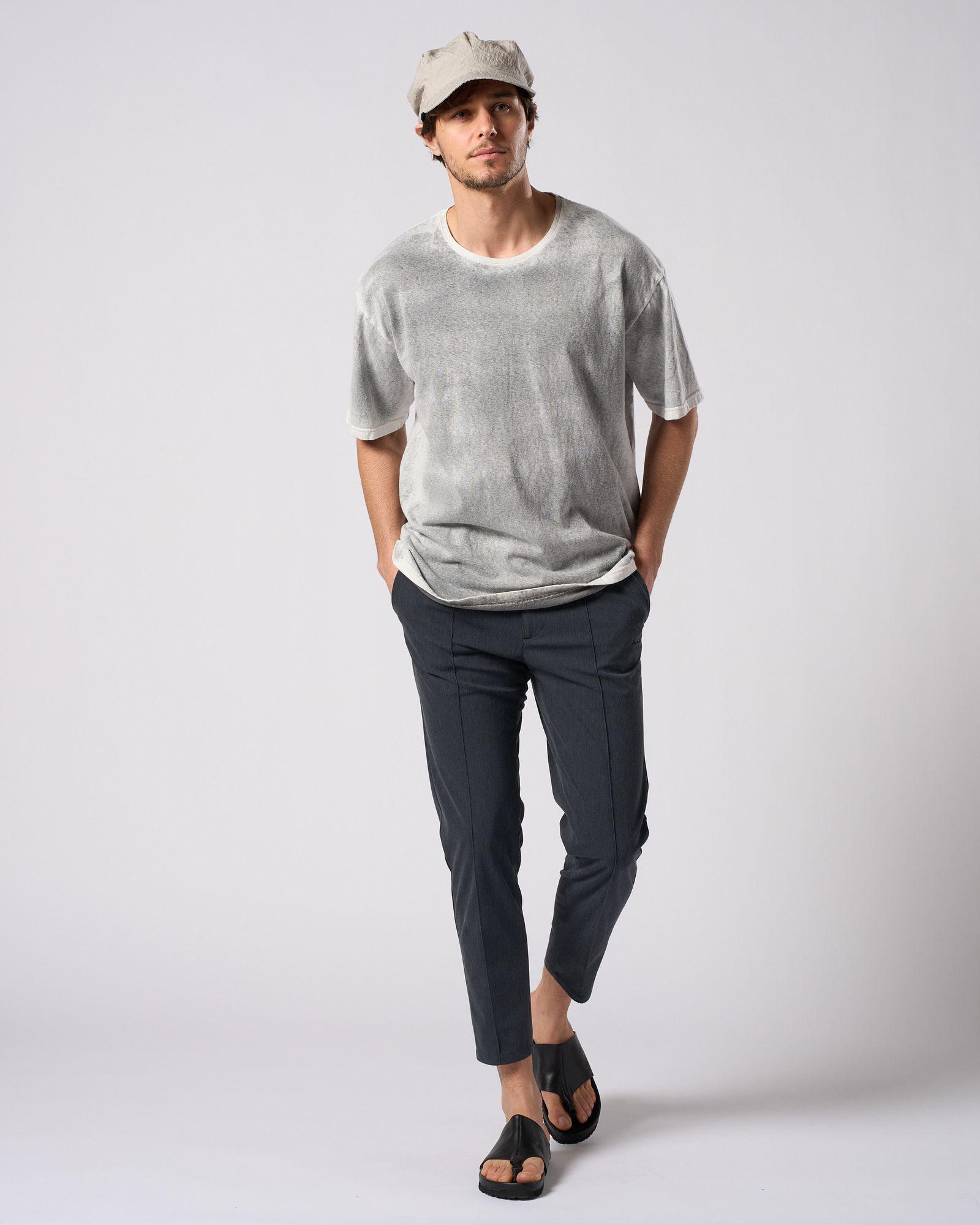 ☆先行予約☆ muta × wjk  / ピンタック イージースラックス / smart pin-tuck slacks  / CHARCOAL [501 mw01i]