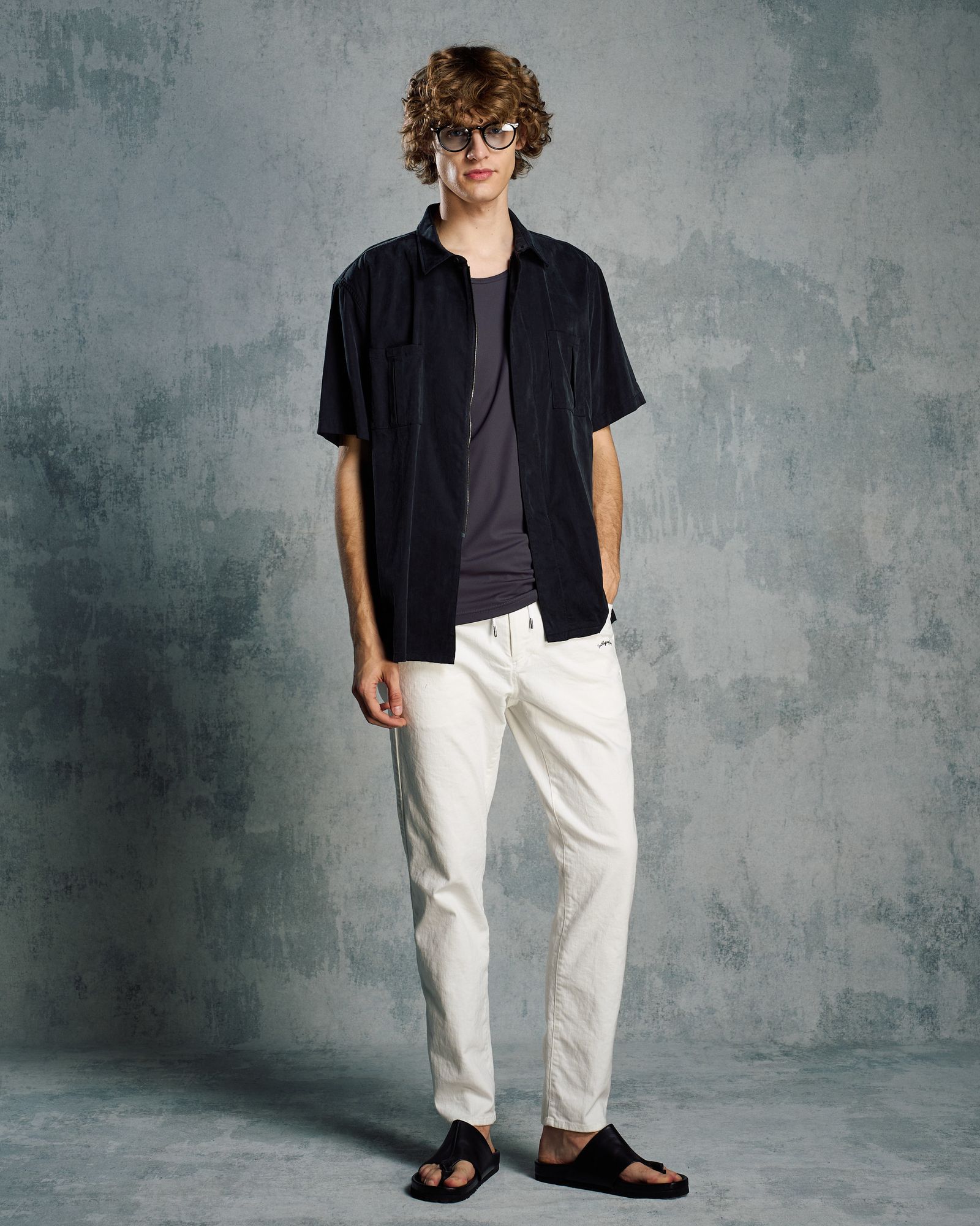 ☆先行予約☆ スリムテーパードデニム /  thin denim easy / WHITE [5224 ds07i]