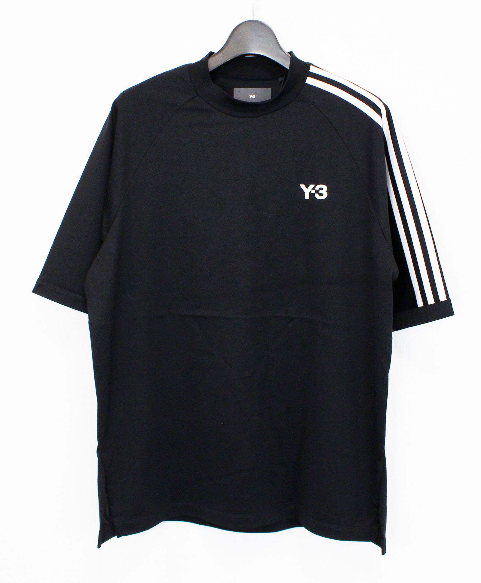 Y-3 - 3ストライプTシャツ / 3S SS TEE / BLACK/OFFWHITE [H63065