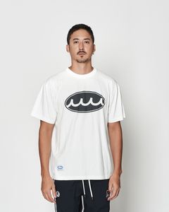 ☆先行予約☆muta MARINE × ACANTHUS  / エイジングサークルロゴTシャツ  /  Aging Circle Logo Tee / WHITE【MA2613】
