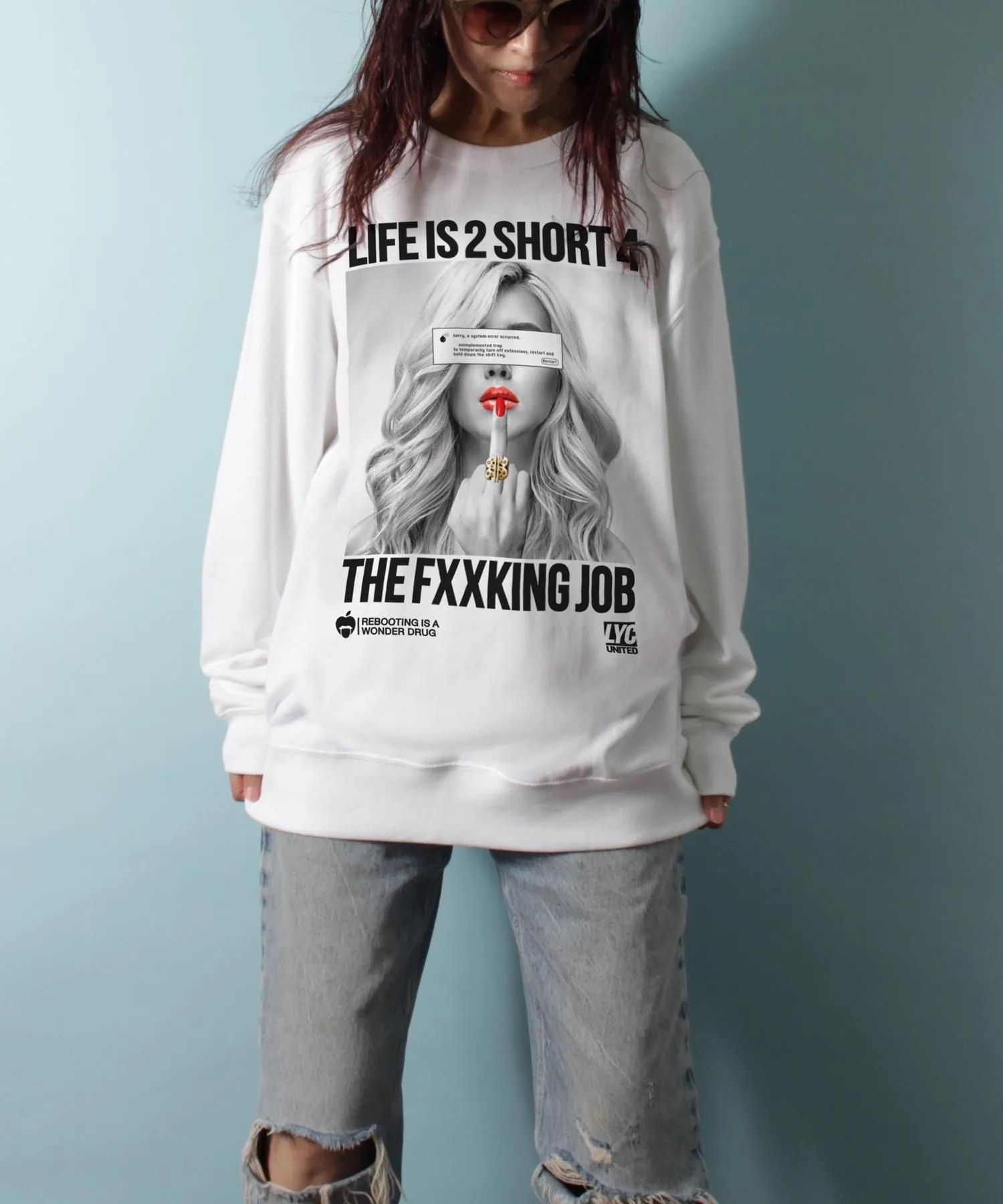 [2 SHORT] ライト・スウェット・クルーネック / トレーナー / WHITE [253230FO]