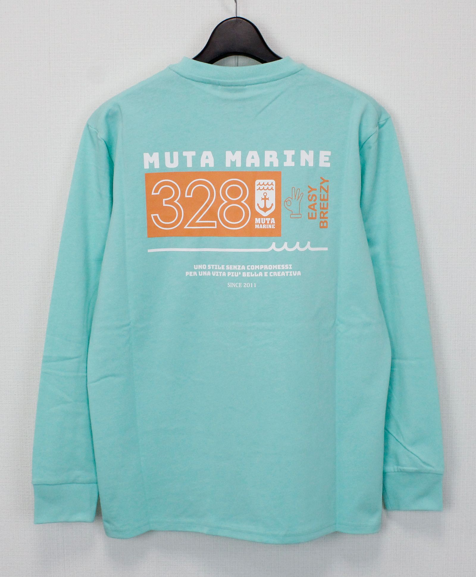 ロングスリーブポケットTシャツ  / ターコイズ [MMSG-240151]