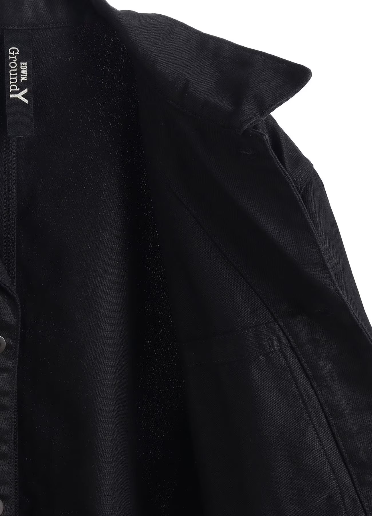 Ground Y×EDWIN 9oz BLACK TWILL COVERALL  / ブラックツイルカバーオール / BLACK [GX-Y01-007-1]