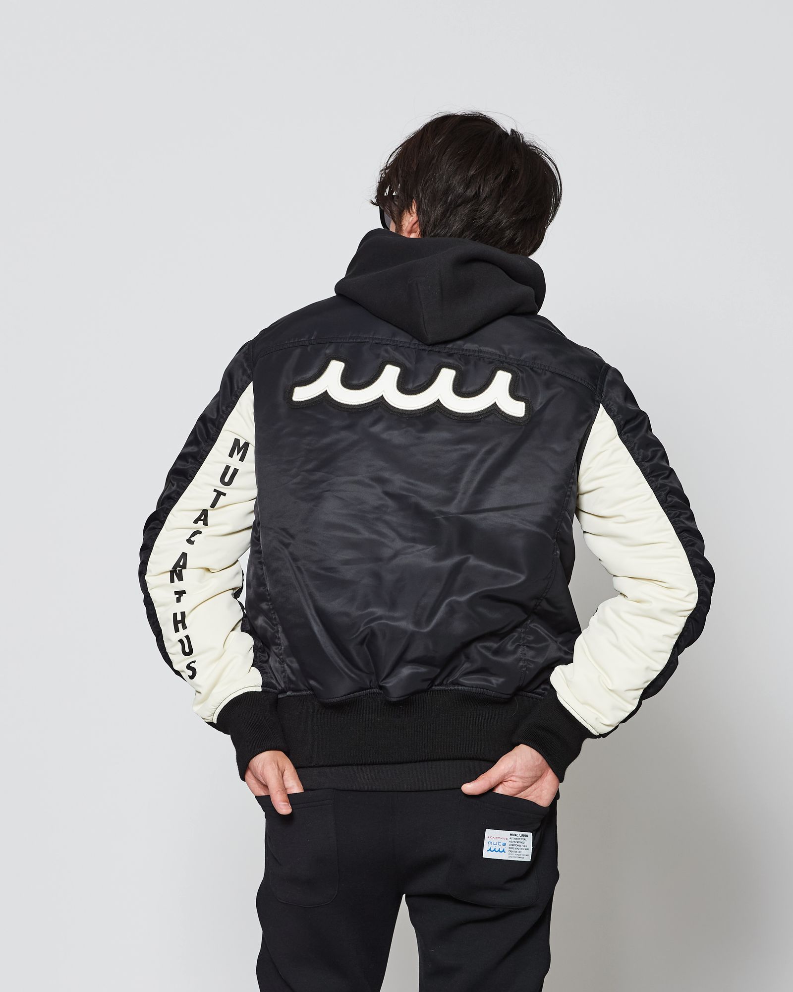 ☆先行予約販売2025年9月下旬～10月下旬頃入荷予定☆ ACANTHUS × muta MARINE / muta Nylon MA-1 / MA-1 / BLACK 【MA2531】