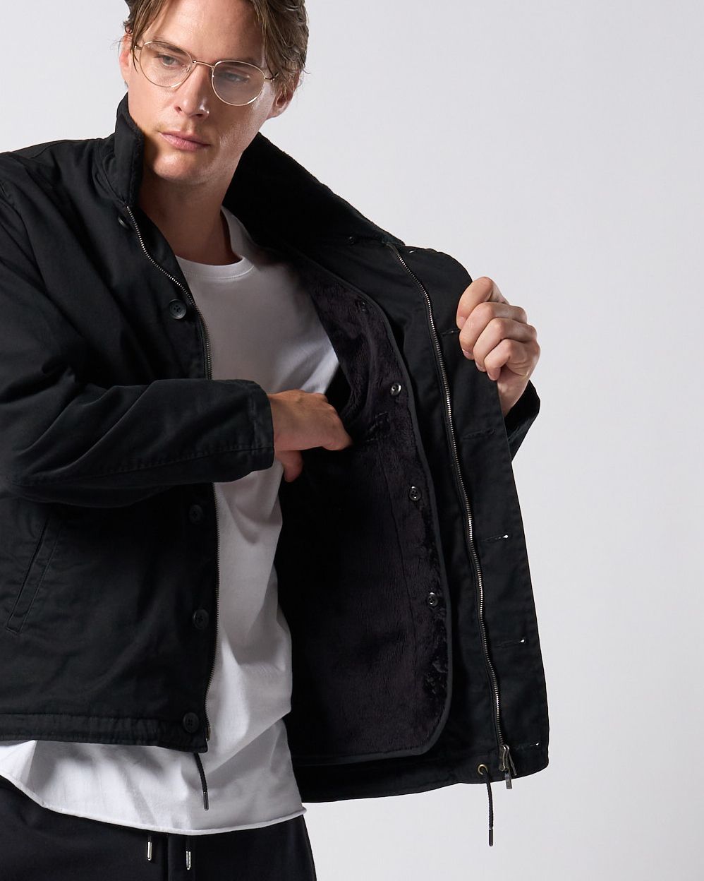 ☆先行予約☆ muta × wjk  / ユーティリティーデッキジャケット / utility deck jacket / BLACK [205 mw06j]