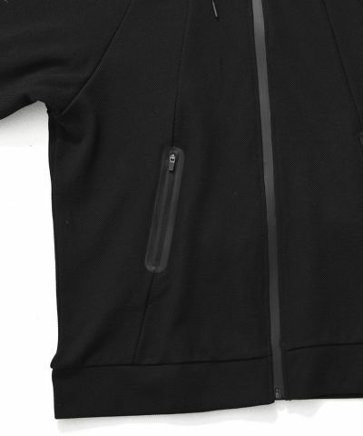 止水ジップパーカー / ブラック【341027】