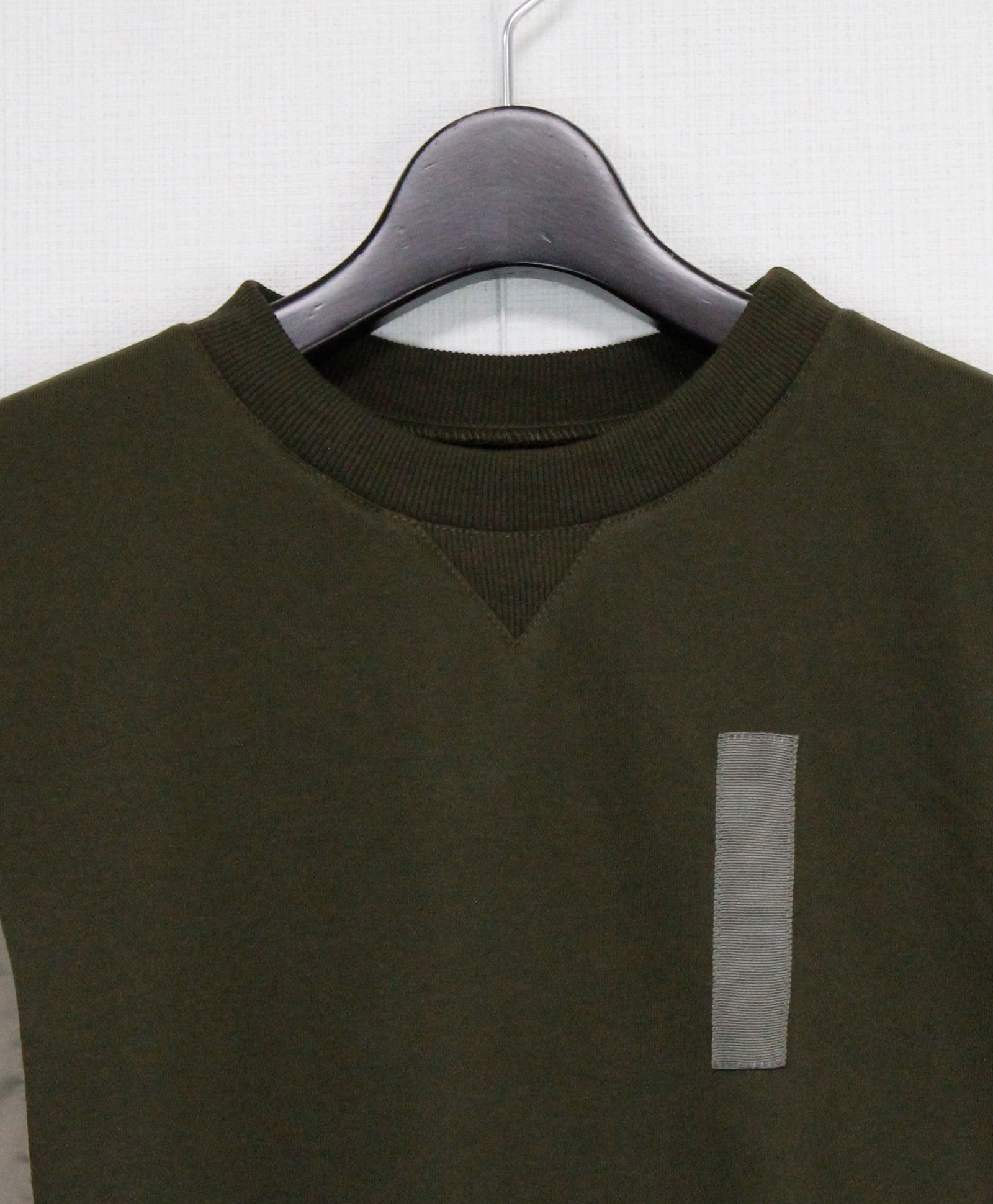 裏毛ミリタリーデザイン切替 L/S ワンピース /  カーキ [bc609305]
