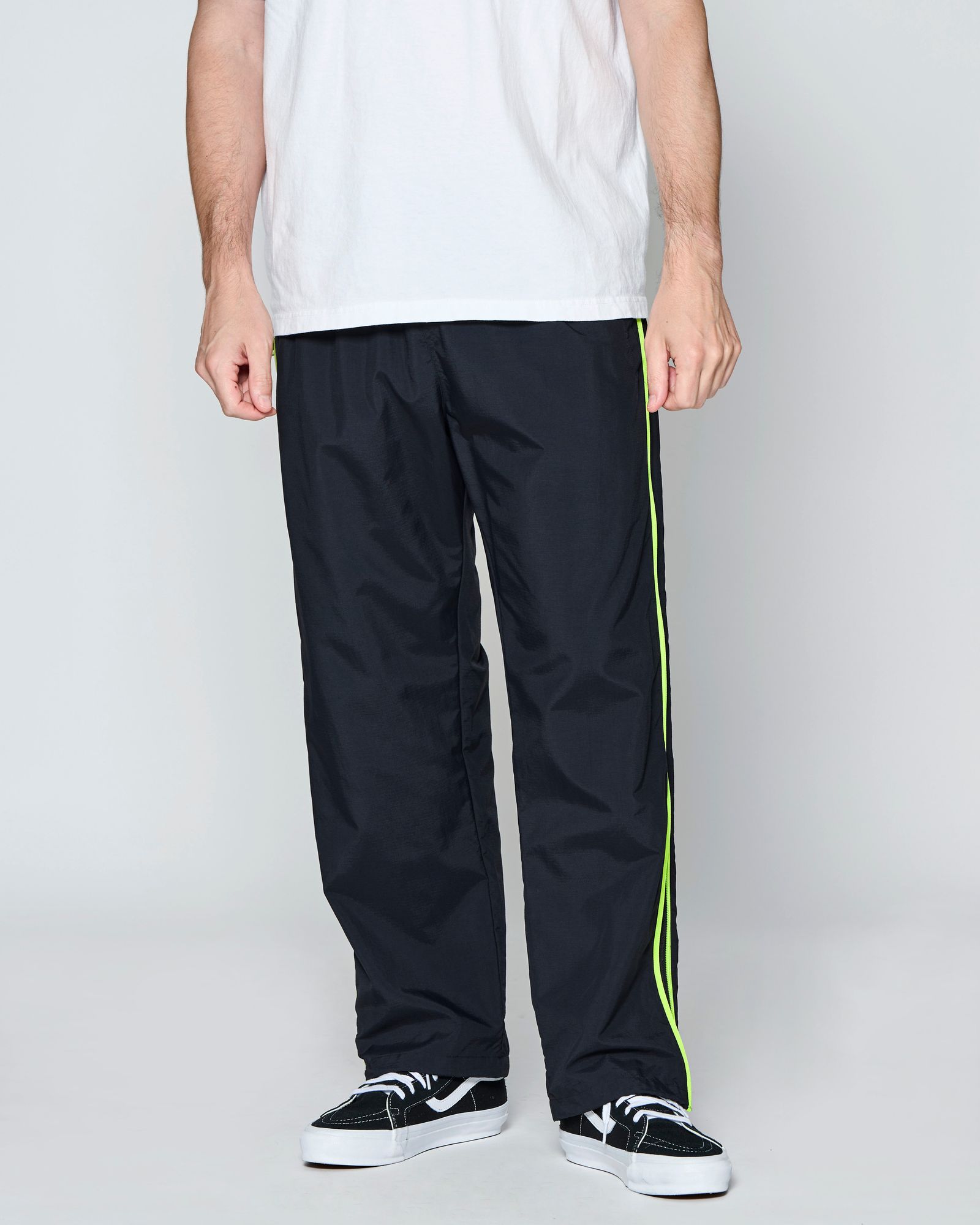 ☆先行予約☆ SUPPLEX® ナイロン ジップパンツ  /  SUPPLEX® Nylon Contrast Zip Pants / BLACK 【PT2703】