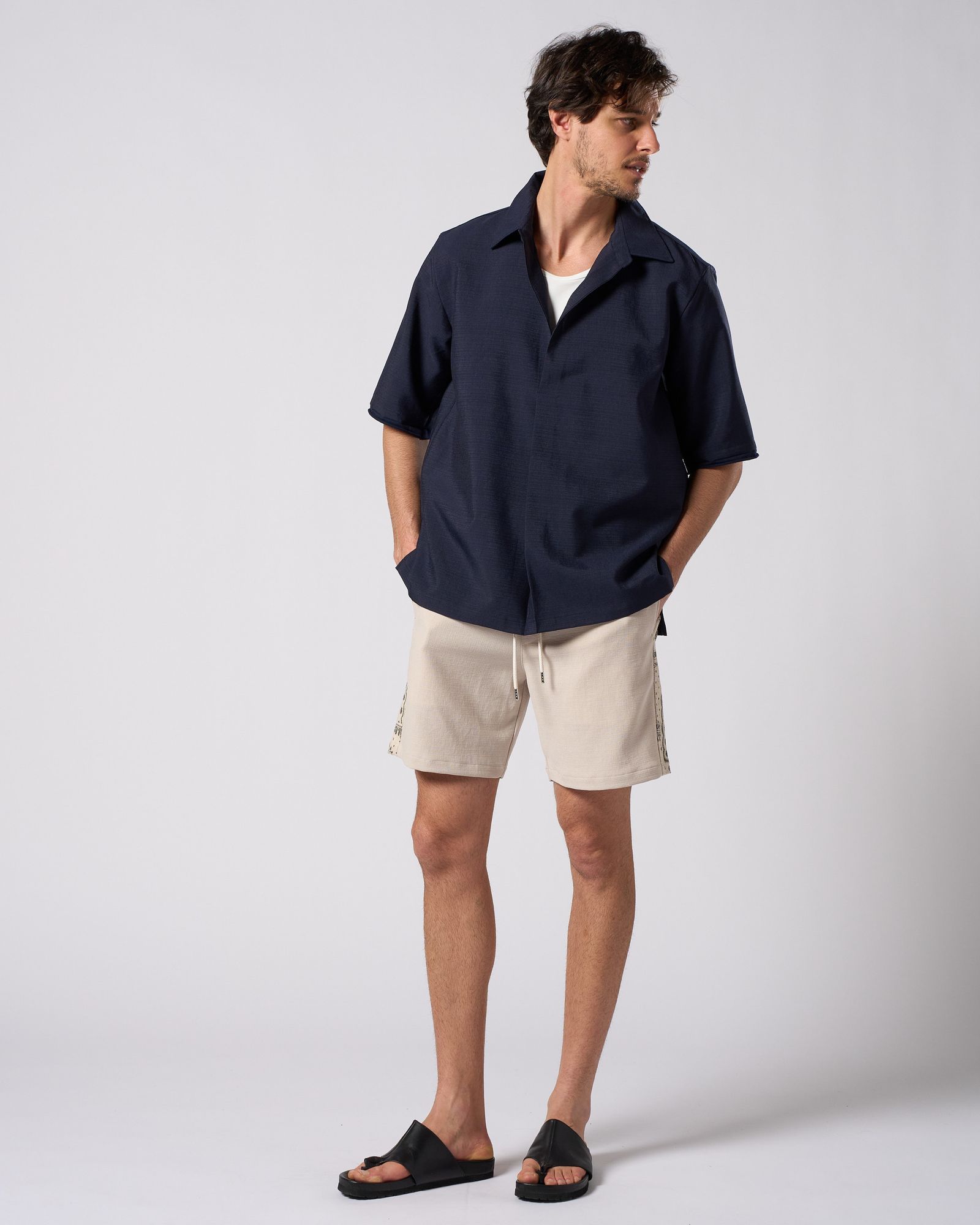 ☆先行予約☆ バンダナプリントパネルショーツ / bandana print panel shorts / BEIGE [5402 pe48i]