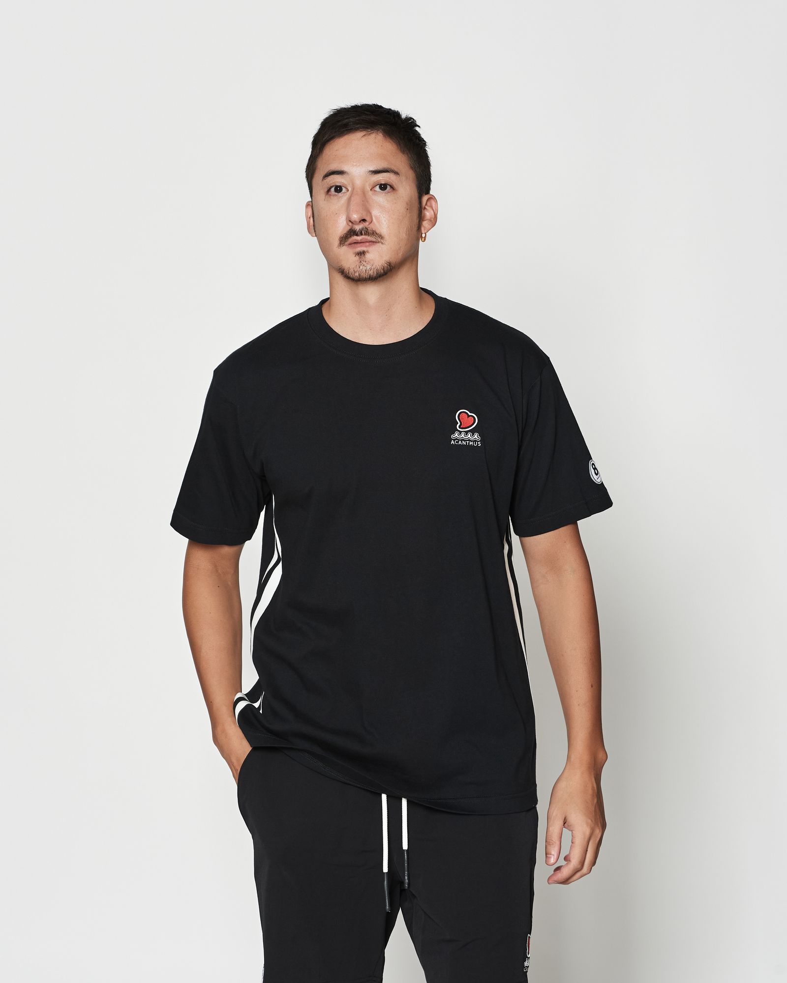 ☆先行予約☆muta MARINE × ACANTHUS  / スウィートTシャツ / sweet tee / BLACK 【MA2628】