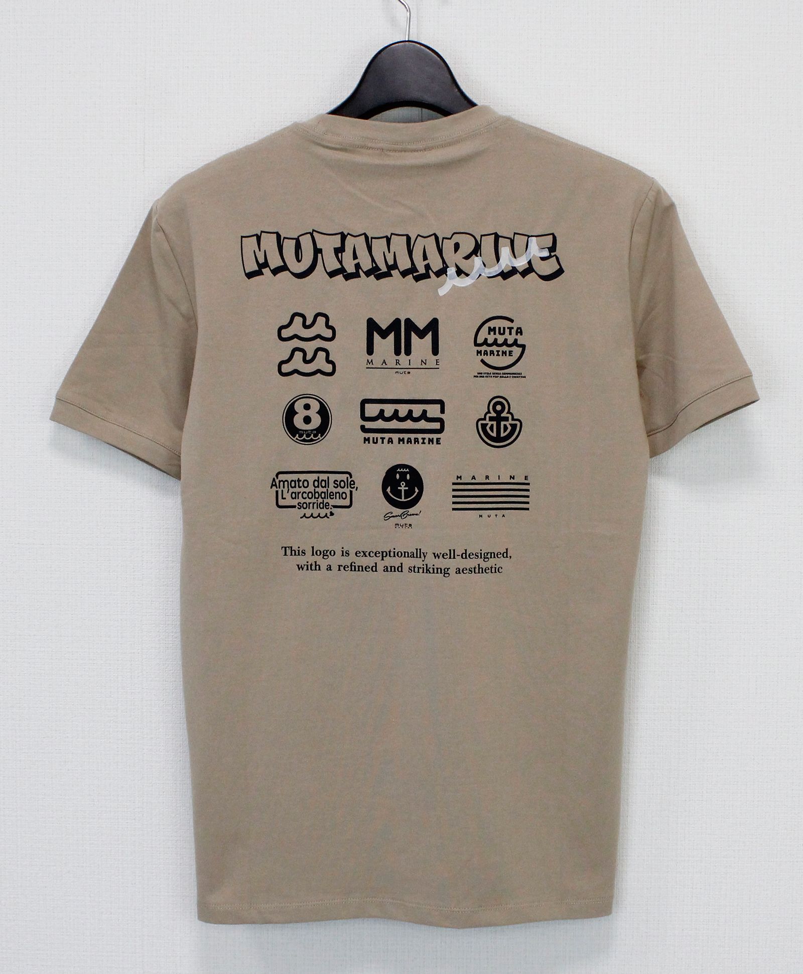 マルチロゴ ストレッチTシャツ /  ベージュ [MMKW-434769]